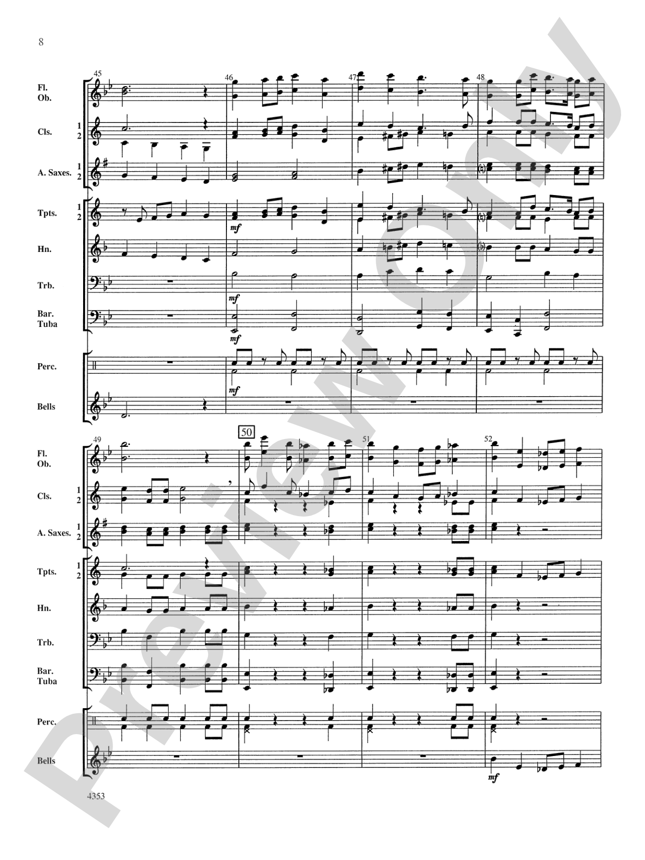 Bridgewater March: Concert Band Conductor Score & Parts
