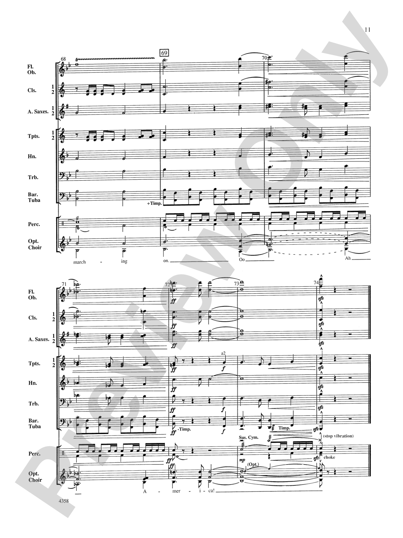 A Patriotic Festival: Concert Band Conductor Score & Parts