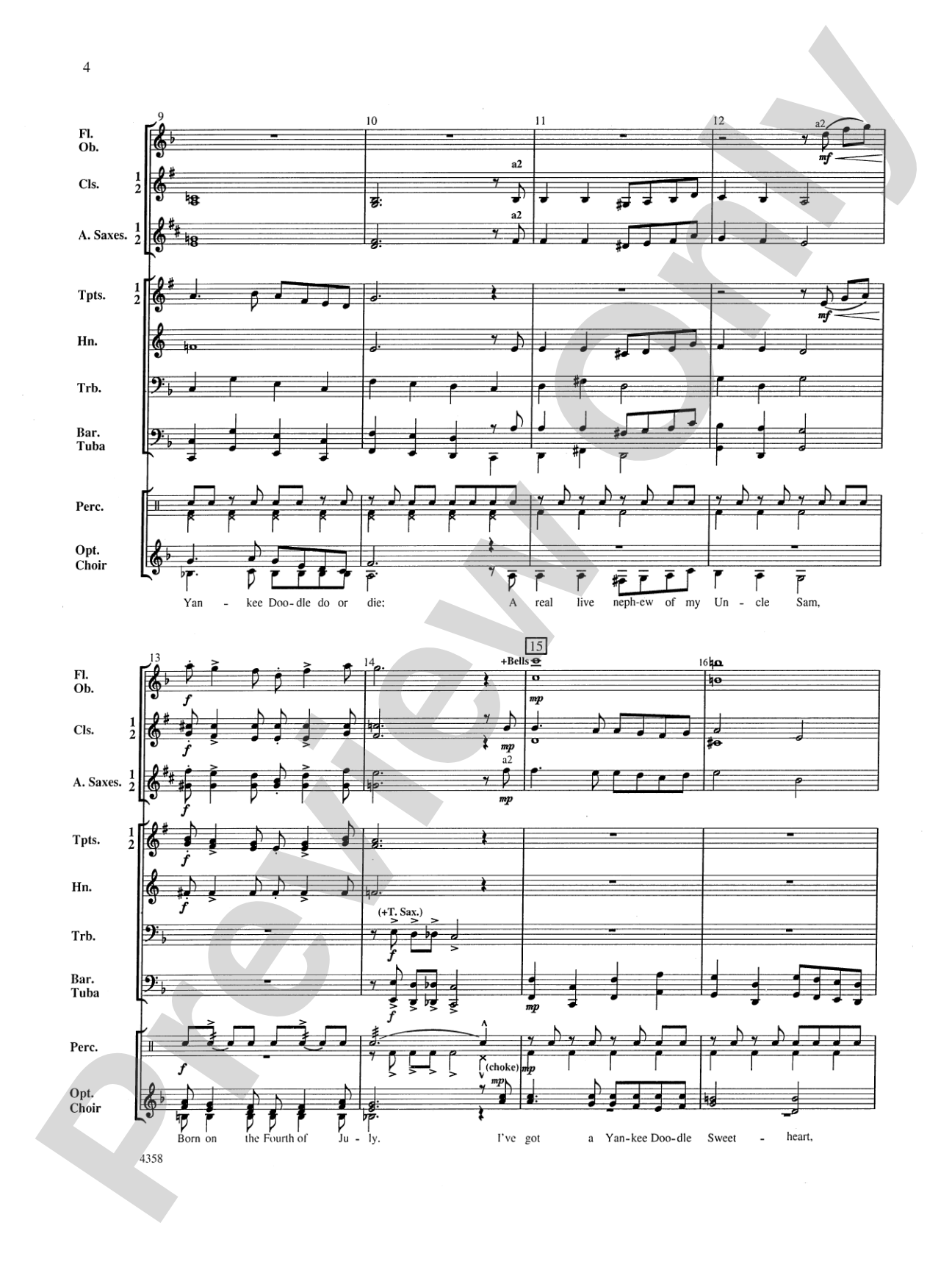A Patriotic Festival: Concert Band Conductor Score & Parts