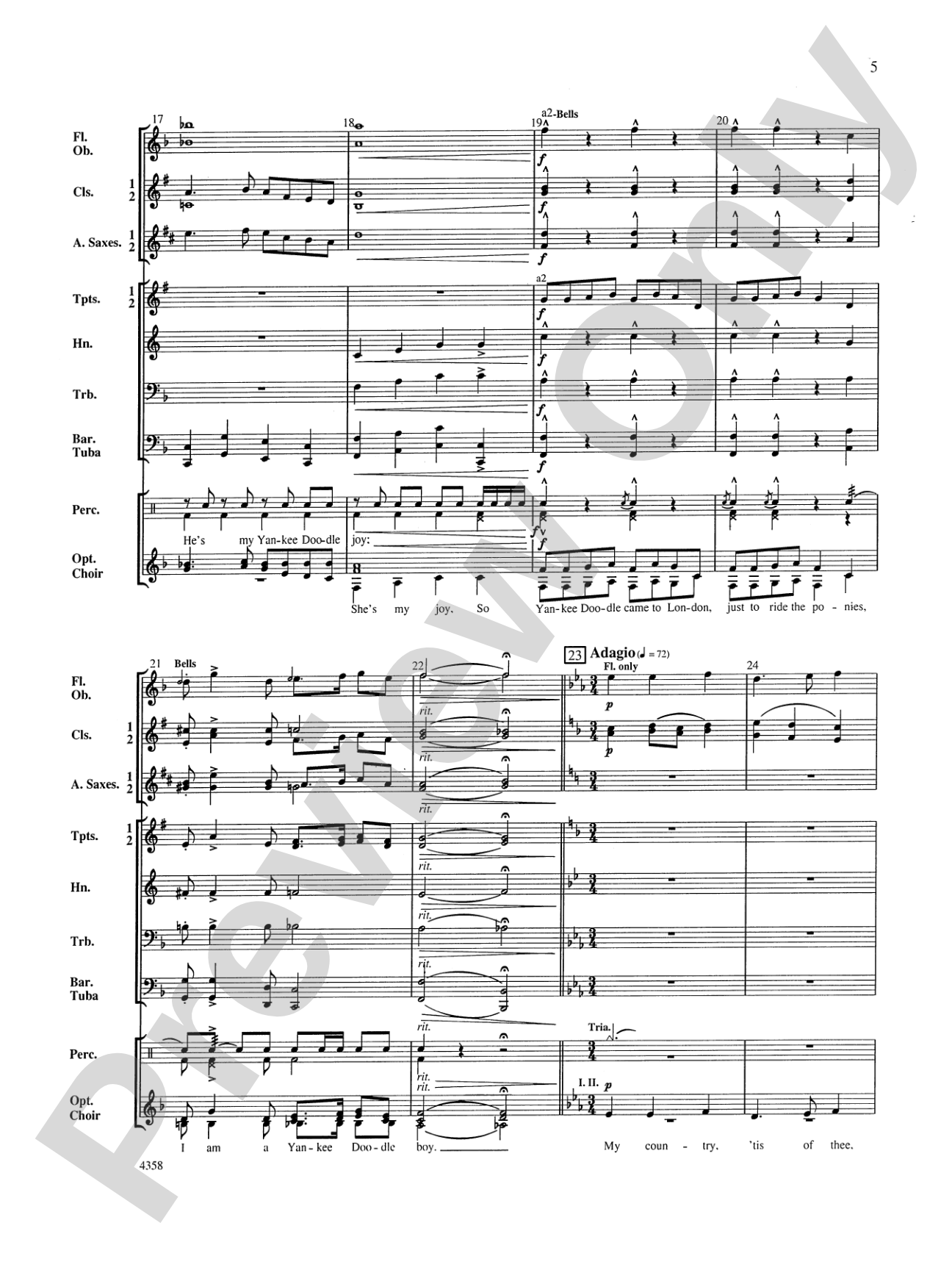 A Patriotic Festival: Concert Band Conductor Score & Parts