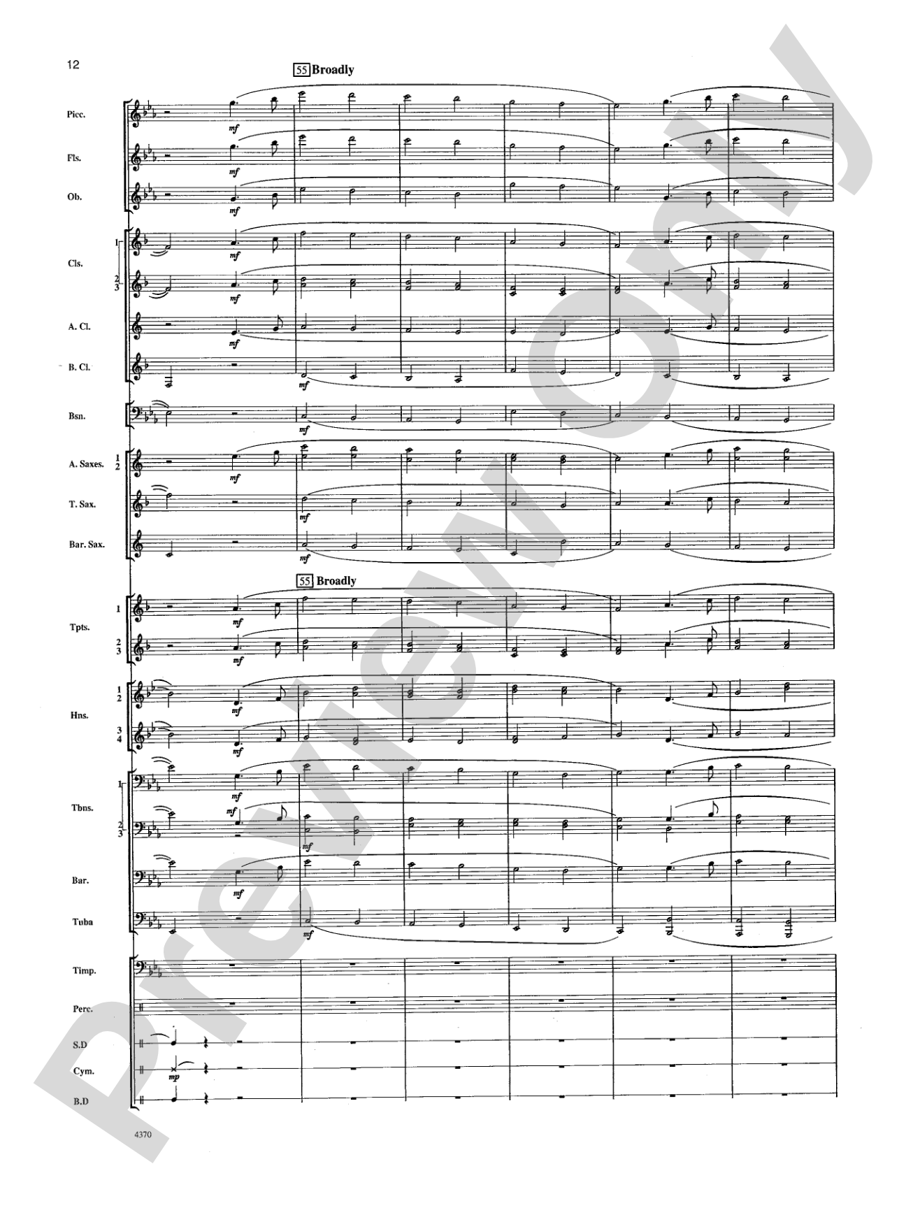 Ballymore Down: Concert Band Conductor Score & Parts