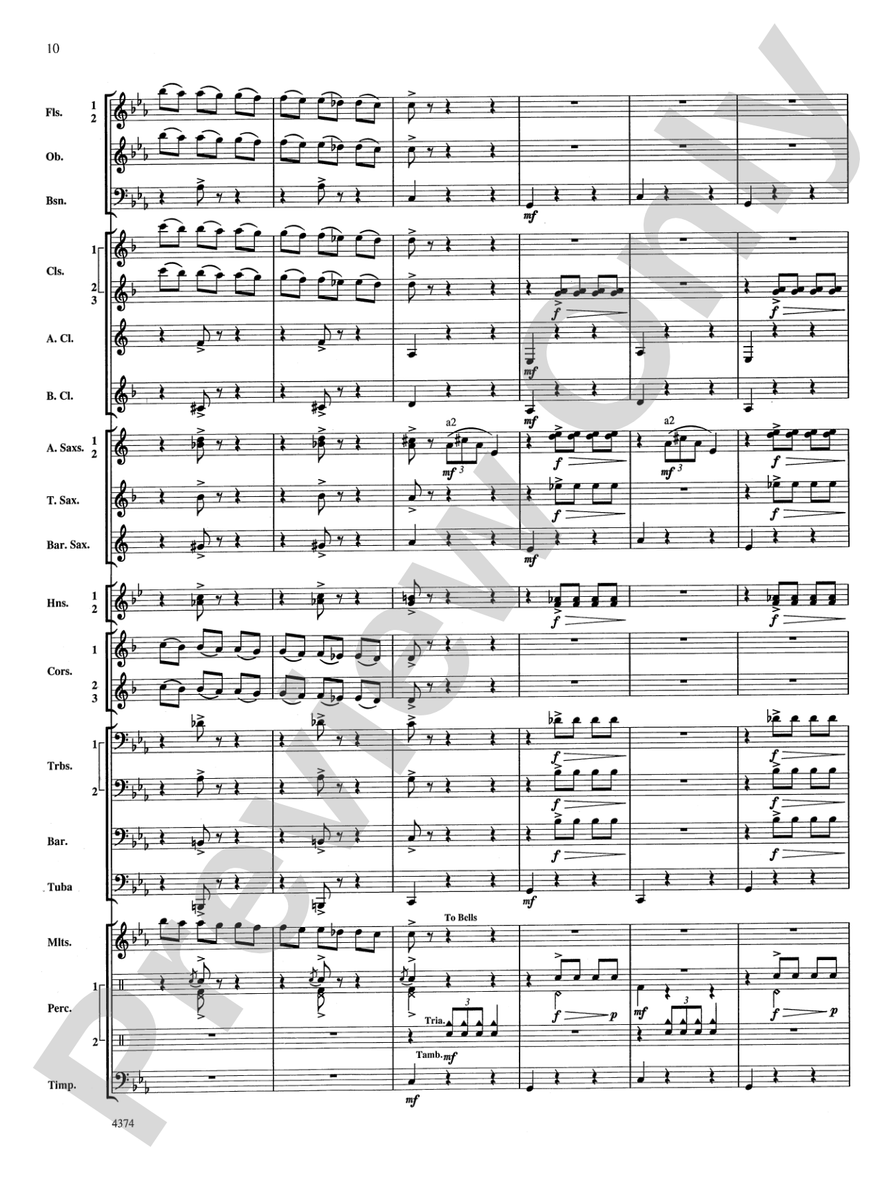 Capriccio Espagnol: Concert Band Conductor Score & Parts