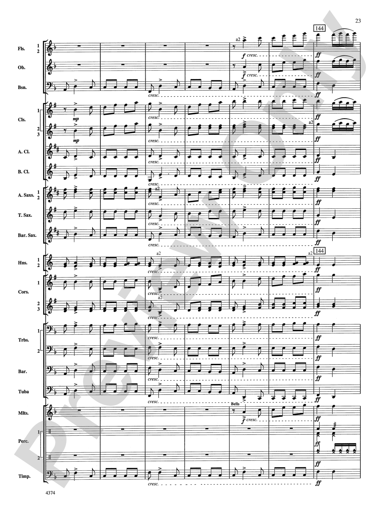Capriccio Espagnol: Concert Band Conductor Score & Parts