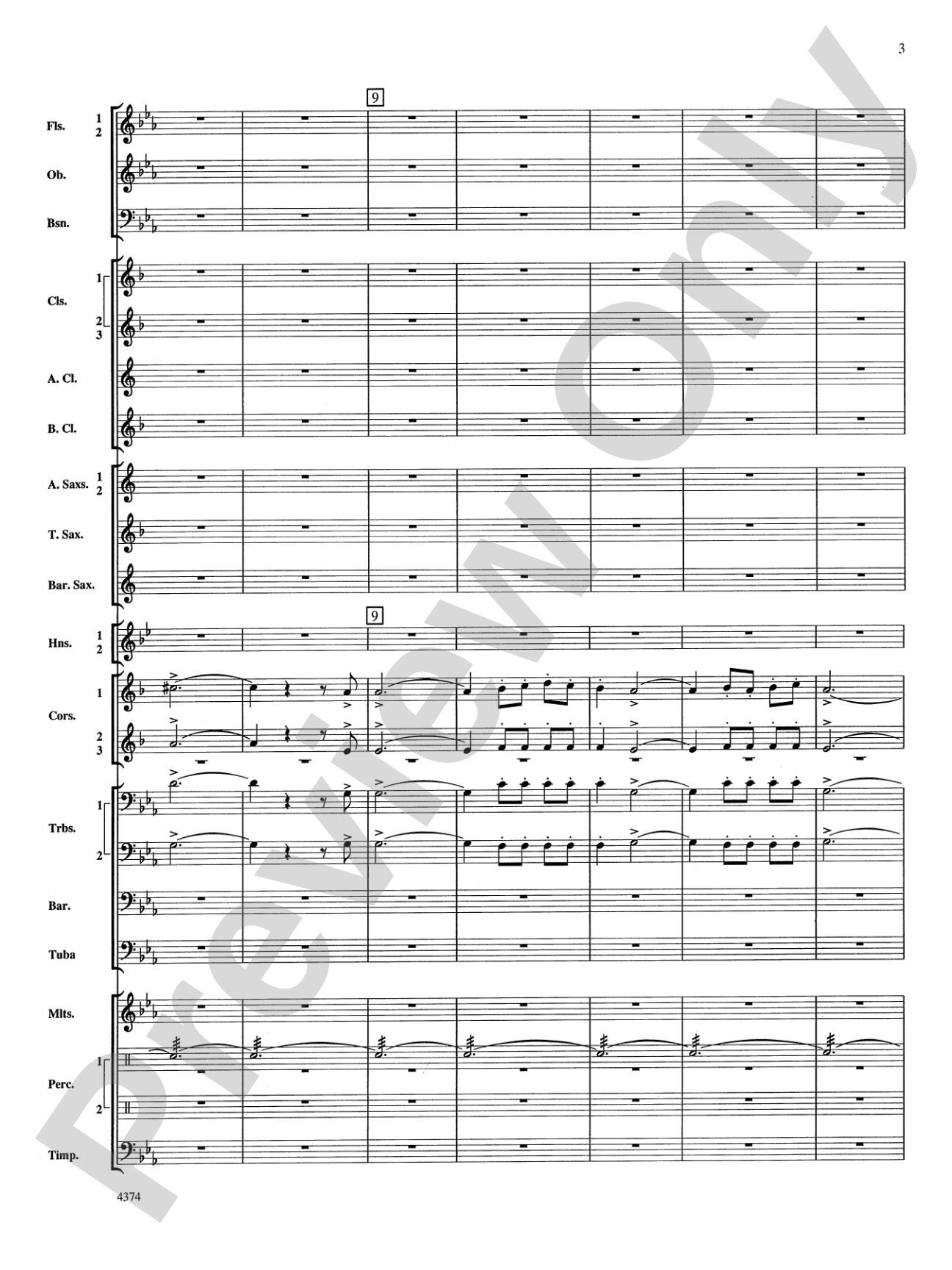 Capriccio Espagnol: Concert Band Conductor Score & Parts