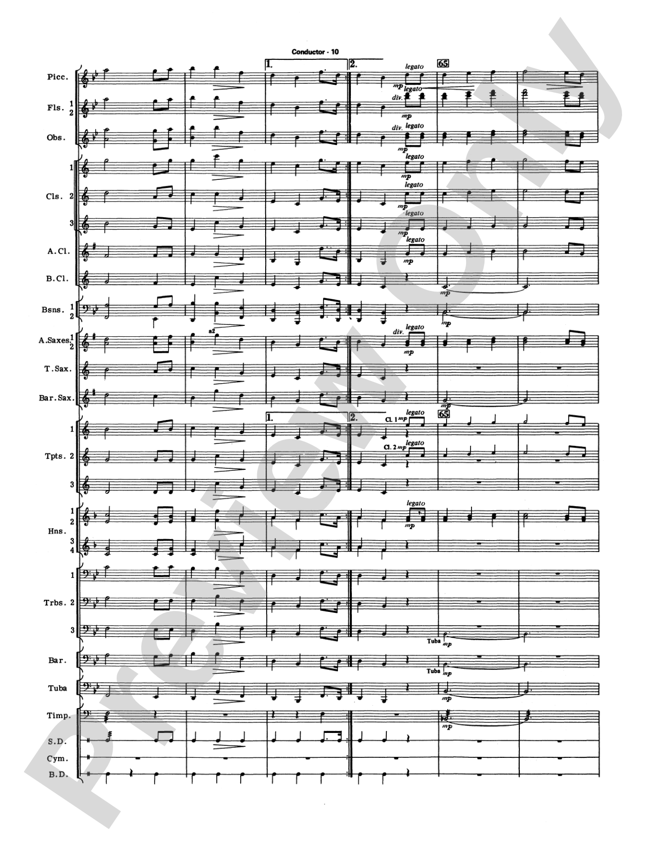 Commencement Suite (featuring a Fanfare, Processional, The National Anthem and a Recessional): Concert Band Conductor Score & Parts