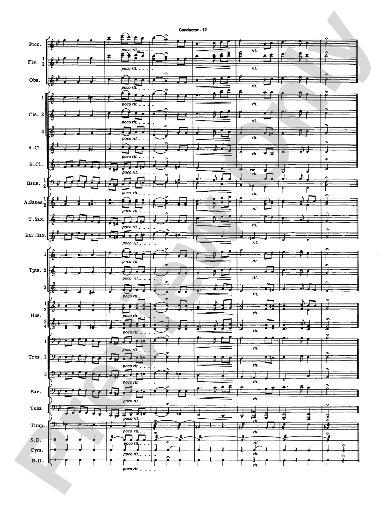 Commencement Suite (featuring a Fanfare, Processional, The National Anthem and a Recessional): Concert Band Conductor Score & Parts