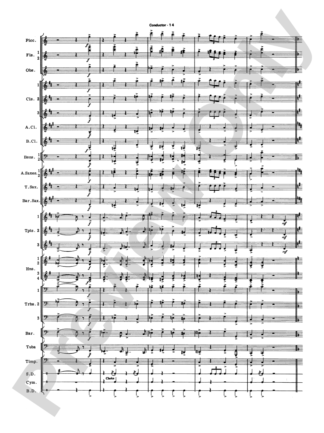 Commencement Suite (featuring a Fanfare, Processional, The National Anthem and a Recessional): Concert Band Conductor Score & Parts