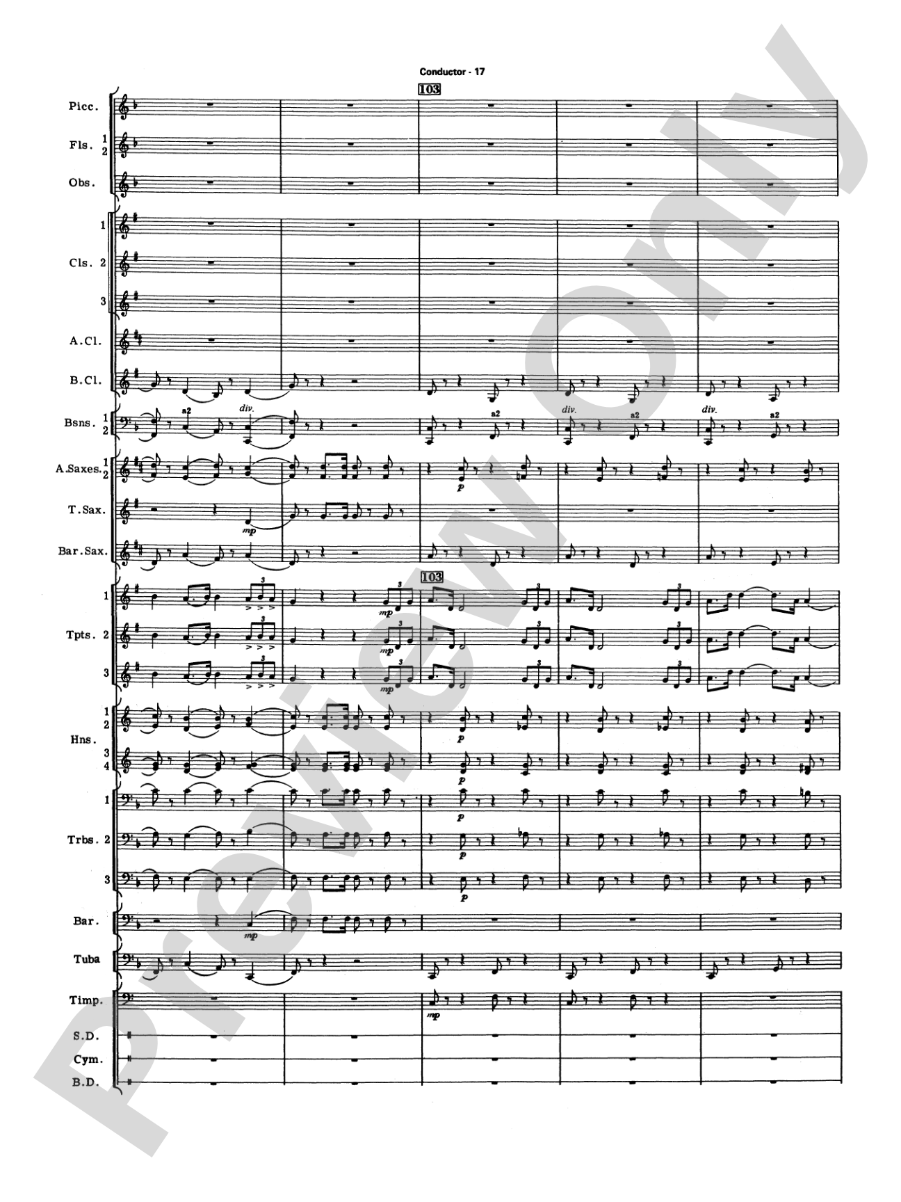 Commencement Suite (featuring a Fanfare, Processional, The National Anthem and a Recessional): Concert Band Conductor Score & Parts