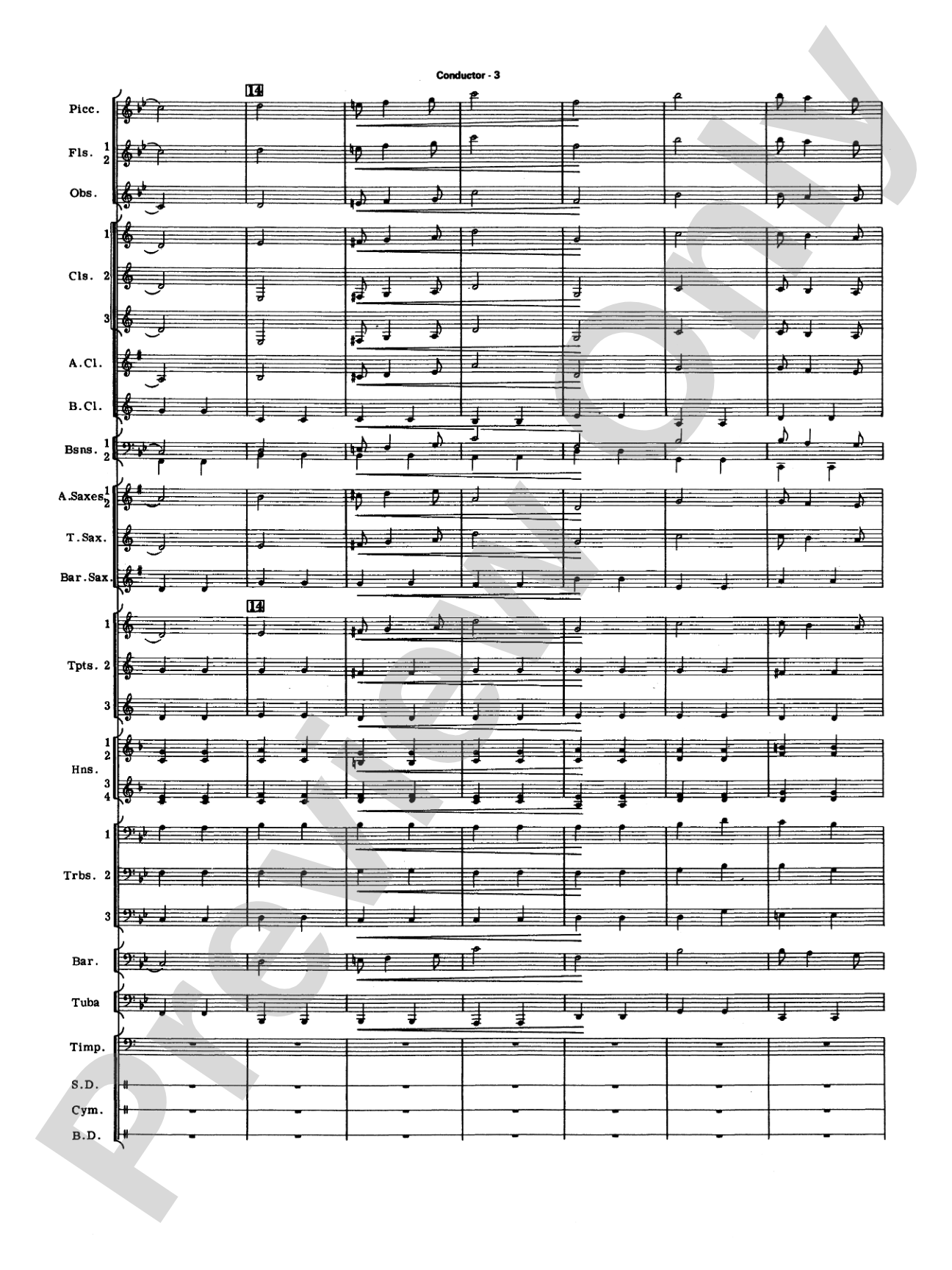 Commencement Suite (featuring a Fanfare, Processional, The National Anthem and a Recessional): Concert Band Conductor Score & Parts