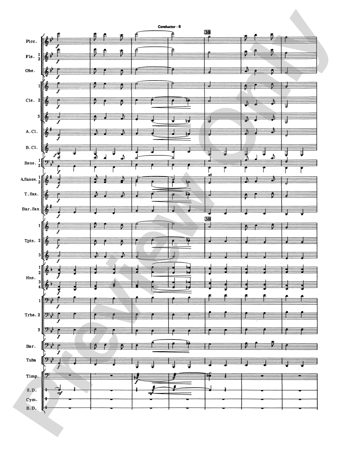 Commencement Suite (featuring a Fanfare, Processional, The National Anthem and a Recessional): Concert Band Conductor Score & Parts