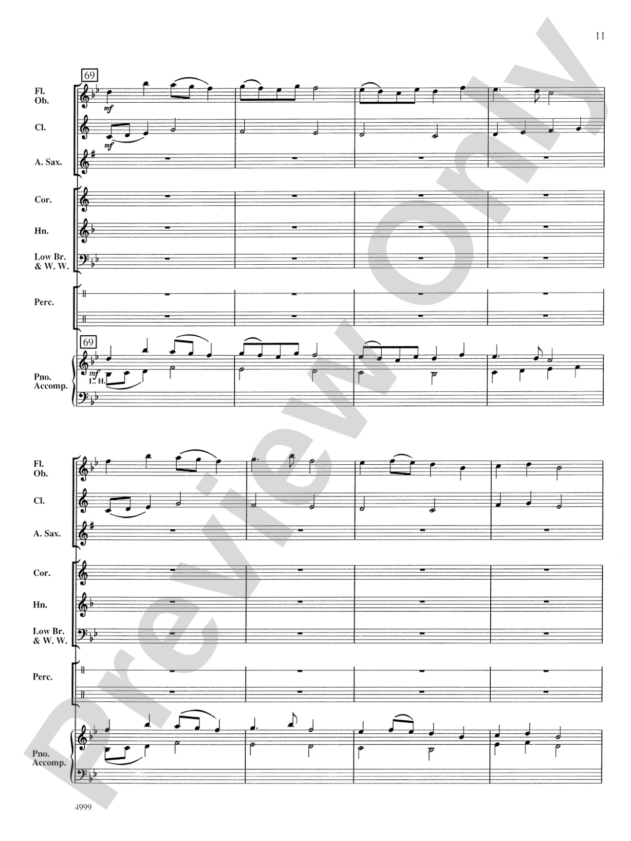 Crater Lake Overture: Concert Band Conductor Score & Parts