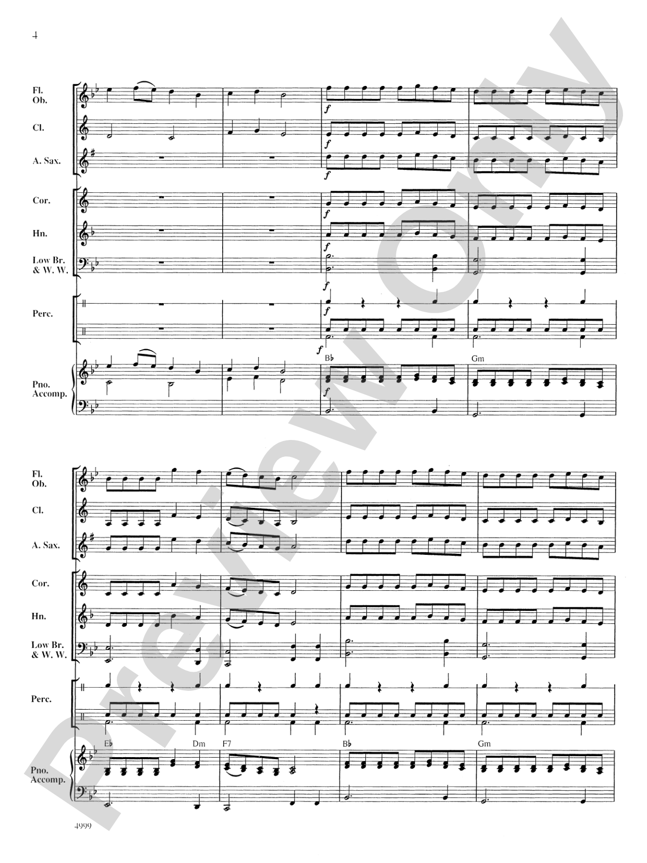 Crater Lake Overture: Concert Band Conductor Score & Parts