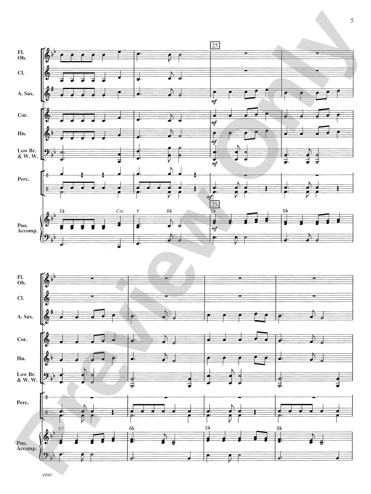 Crater Lake Overture: Concert Band Conductor Score & Parts