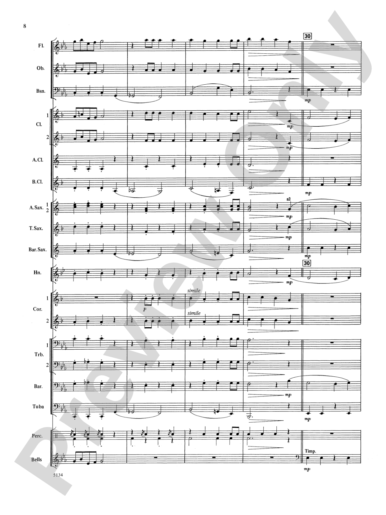 Santa at the Symphony: Concert Band Conductor Score & Parts
