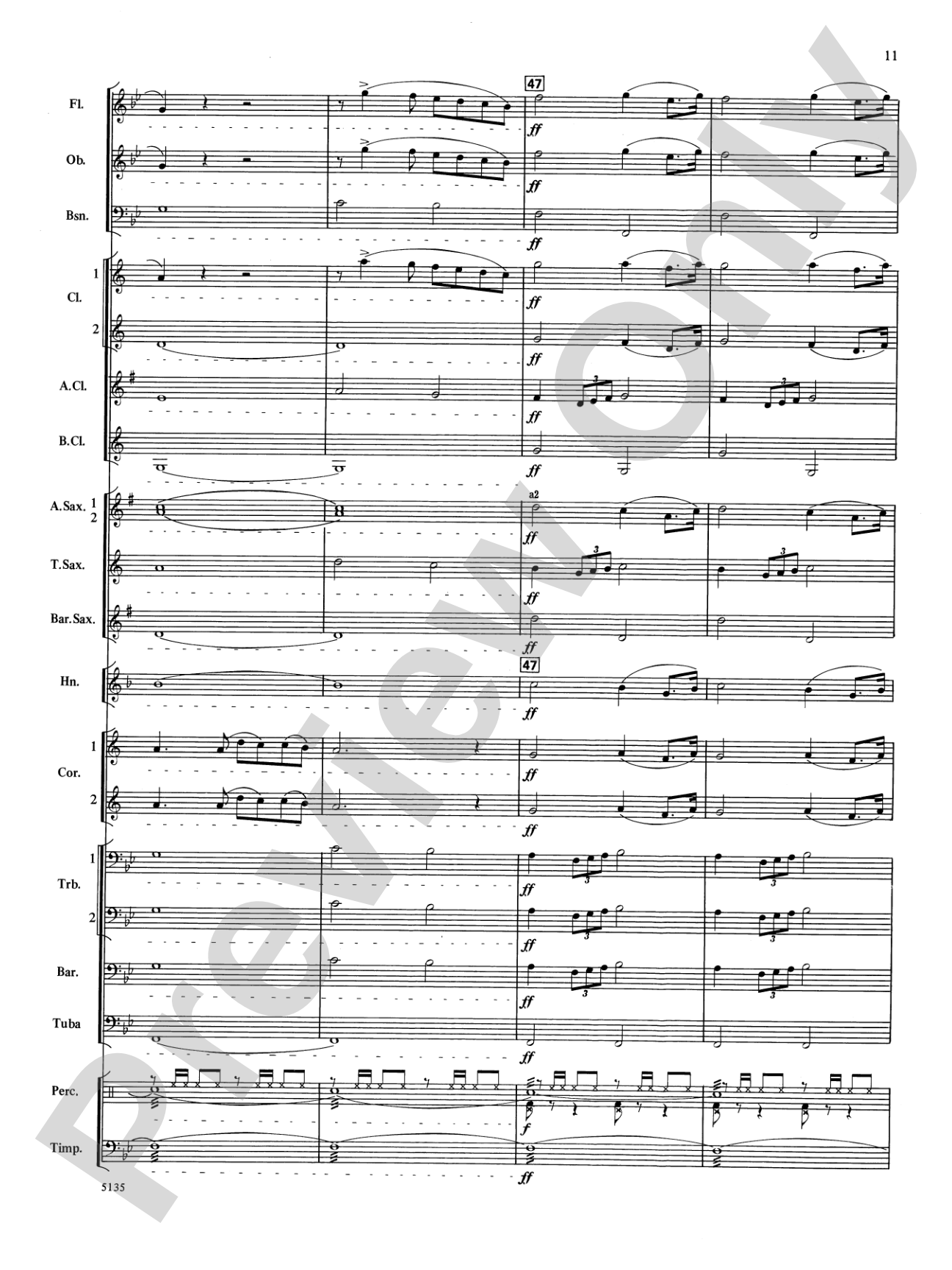Procession of the Sardar: Concert Band Conductor Score & Parts