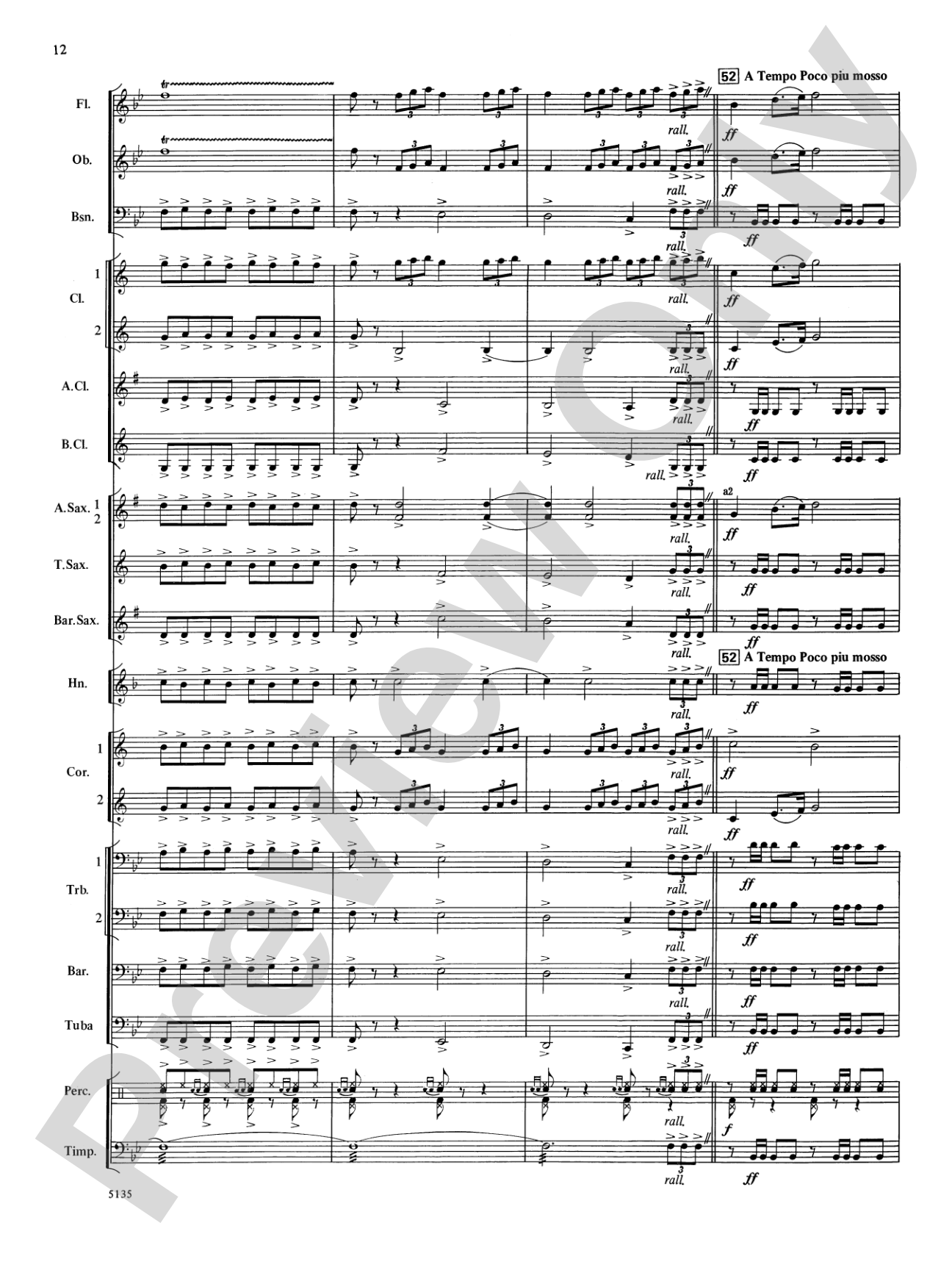 Procession of the Sardar: Concert Band Conductor Score & Parts