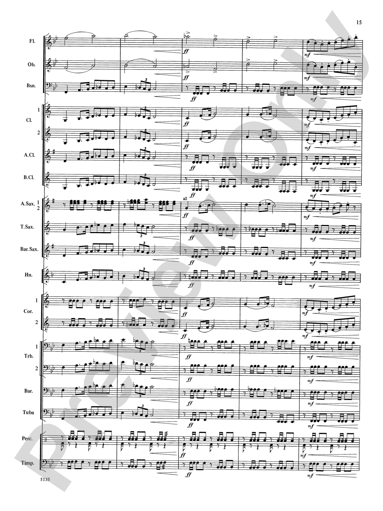 Procession of the Sardar: Concert Band Conductor Score & Parts