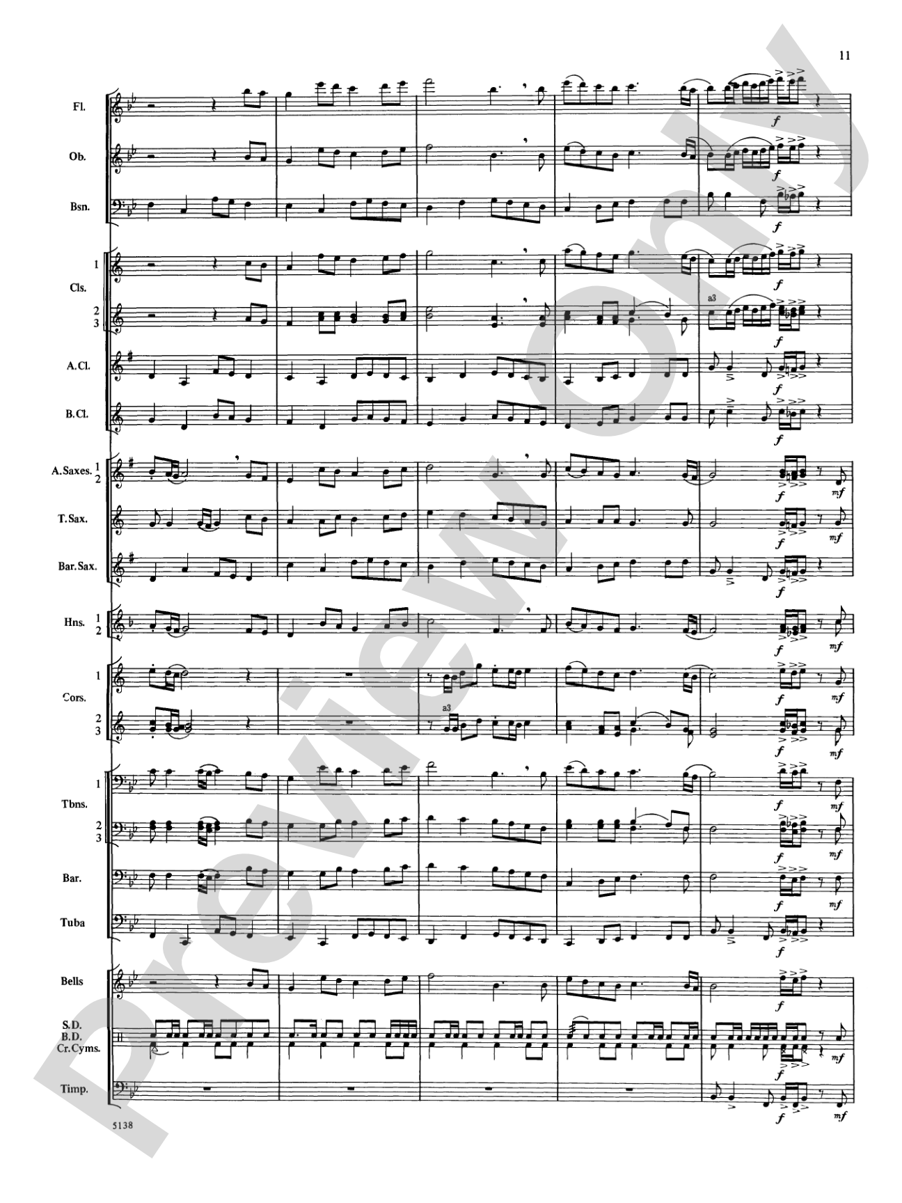 Heritage March: Concert Band Conductor Score & Parts