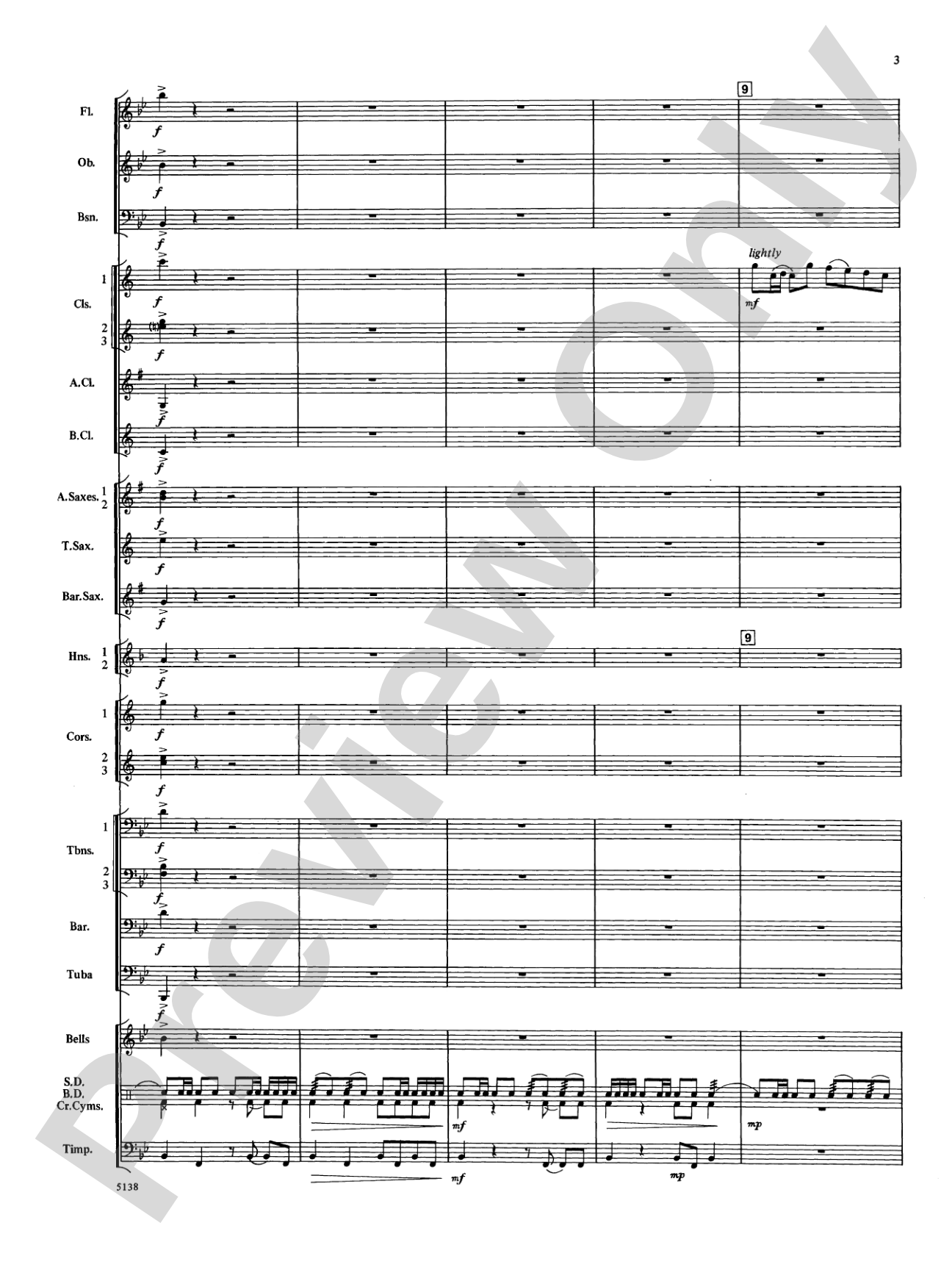 Heritage March: Concert Band Conductor Score & Parts