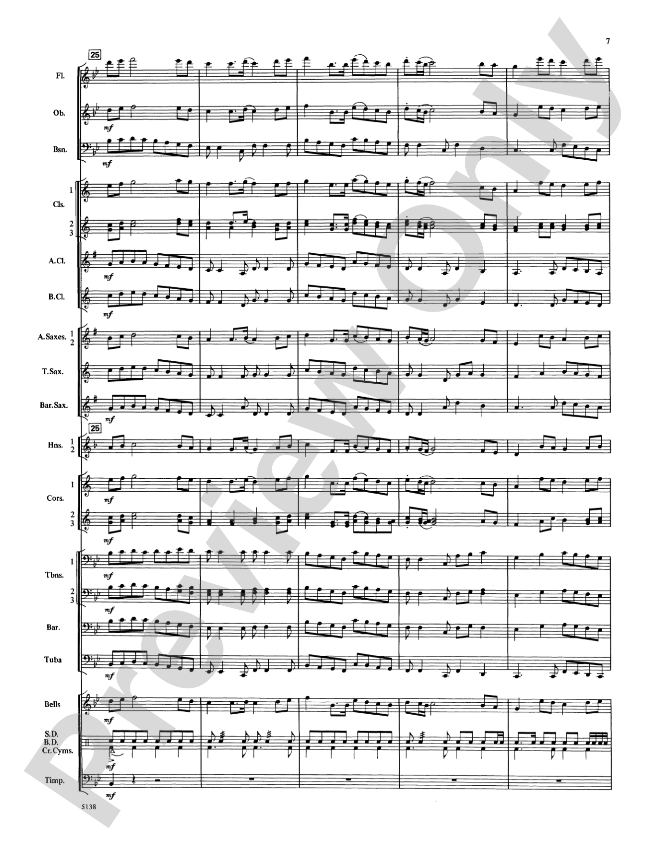 Heritage March: Concert Band Conductor Score & Parts