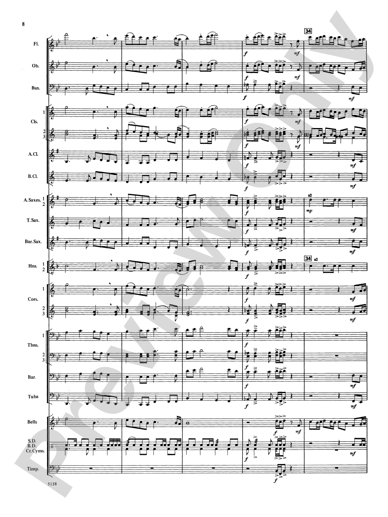 Heritage March: Concert Band Conductor Score & Parts