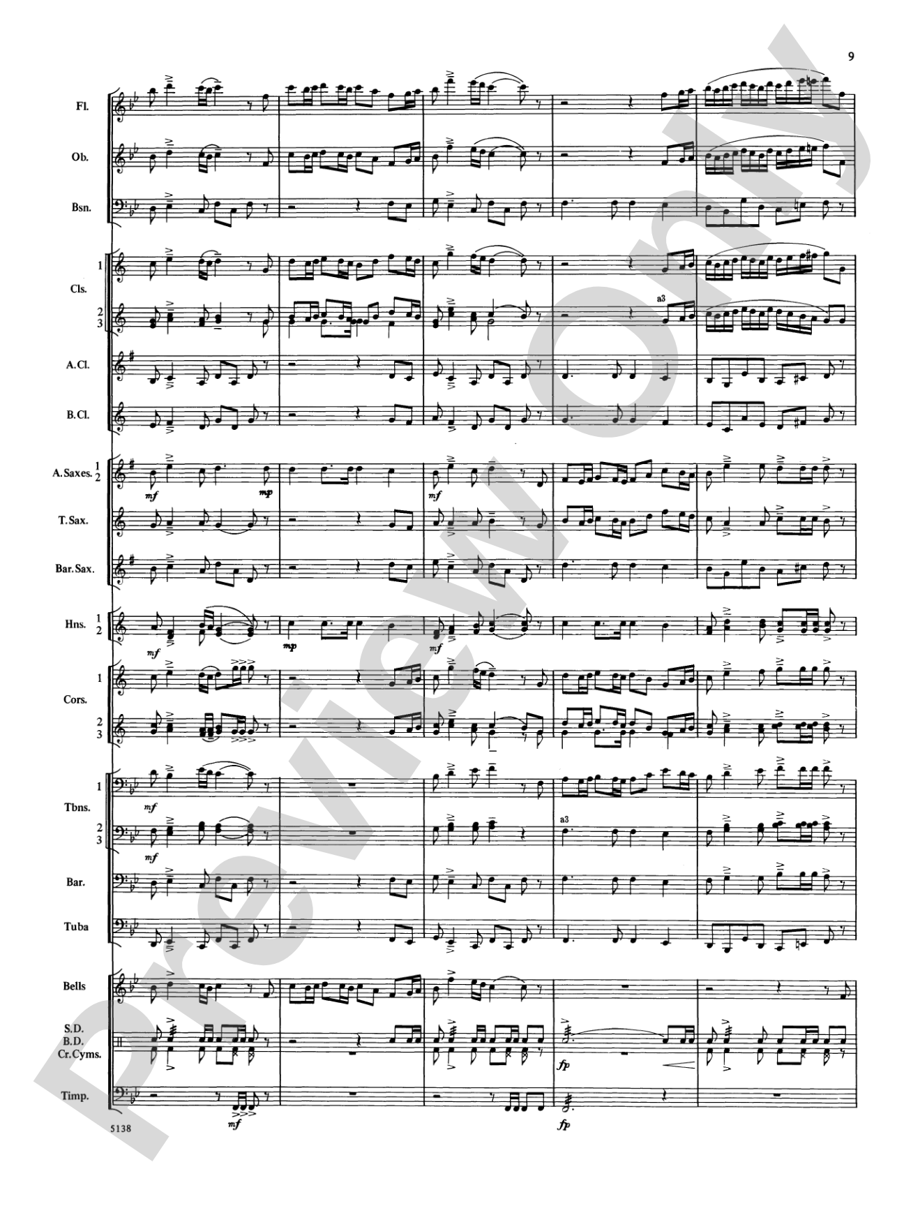 Heritage March: Concert Band Conductor Score & Parts