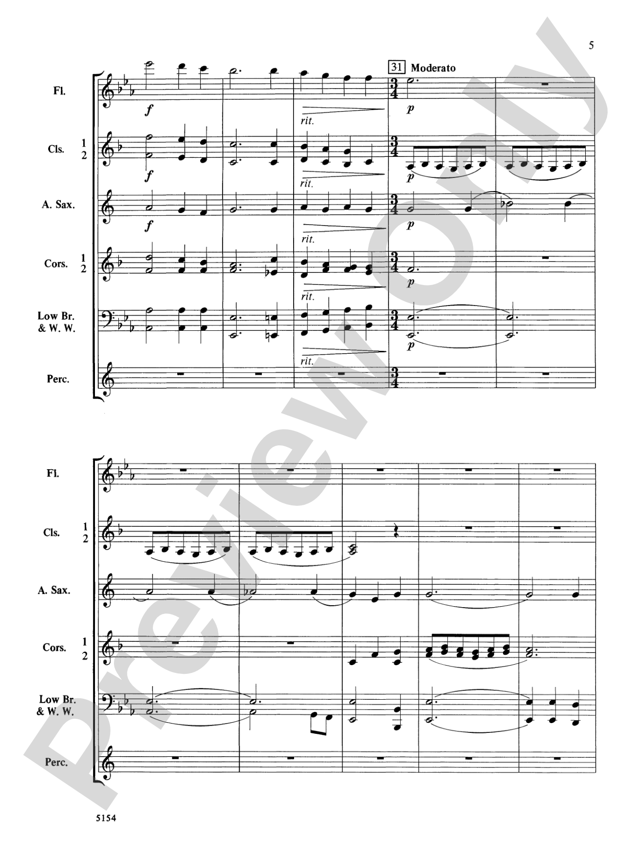 Royal Overture: Concert Band Conductor Score & Parts