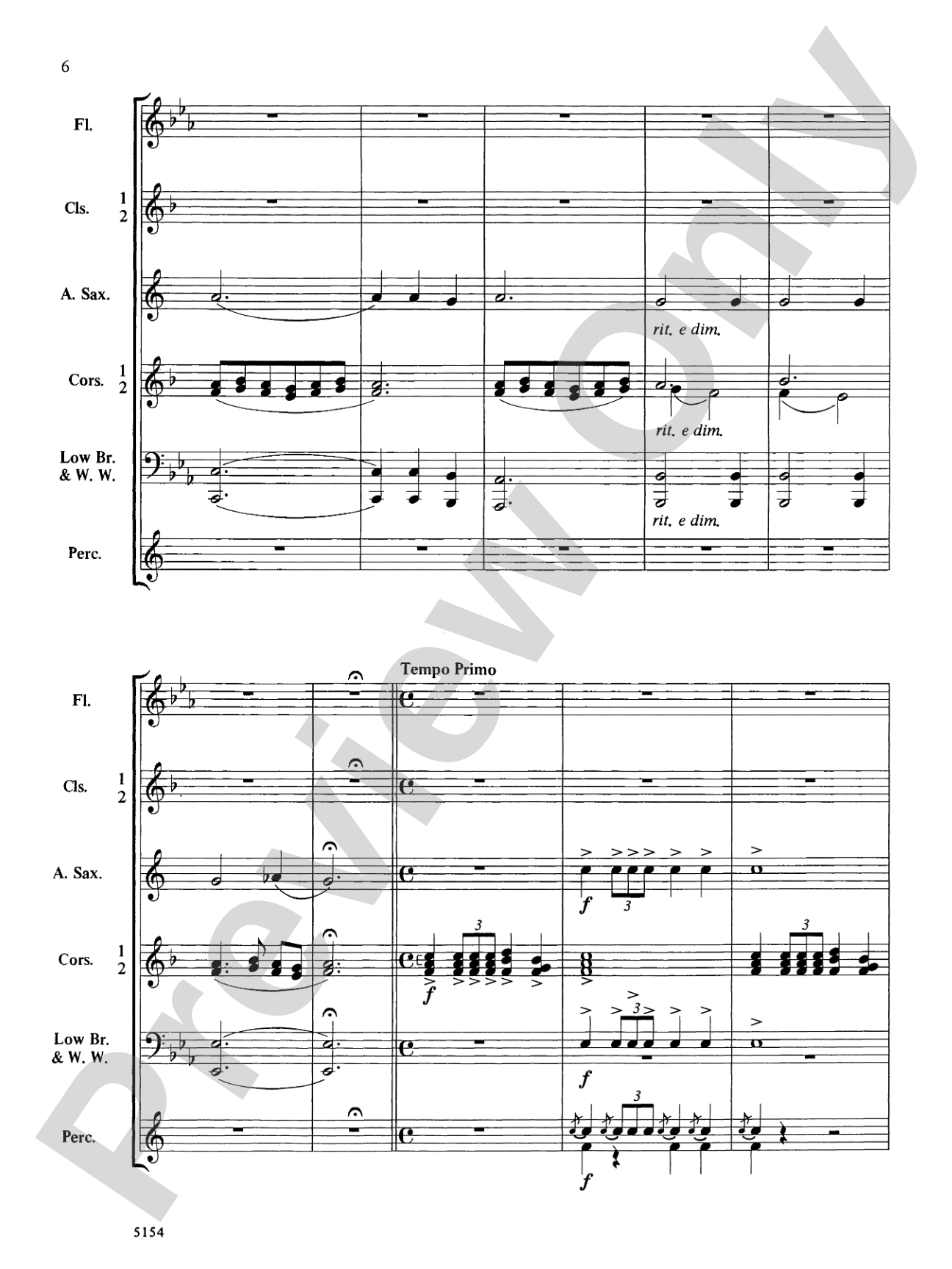 Royal Overture: Concert Band Conductor Score & Parts