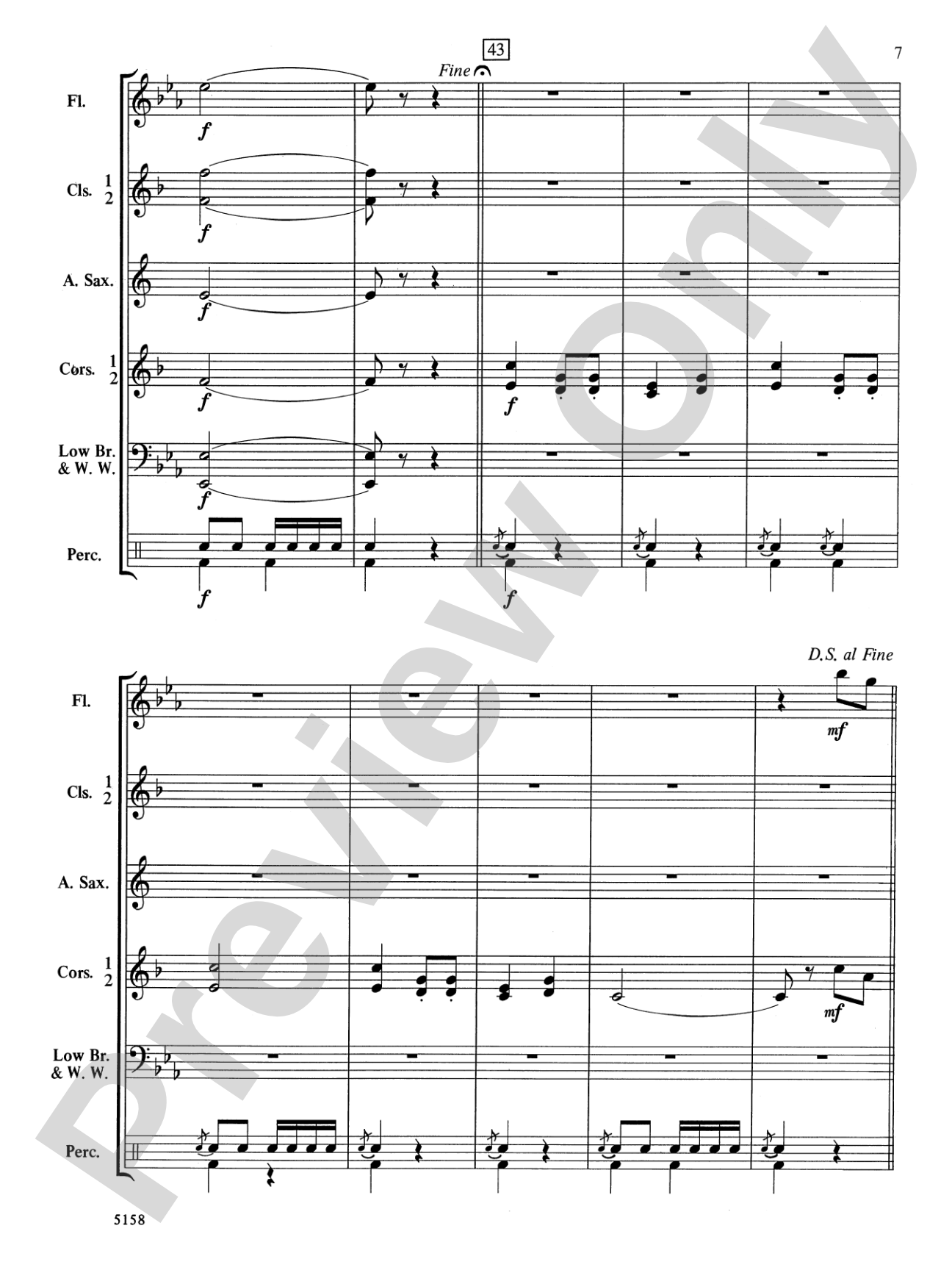 The Grand Old Flag: Concert Band Conductor Score & Parts