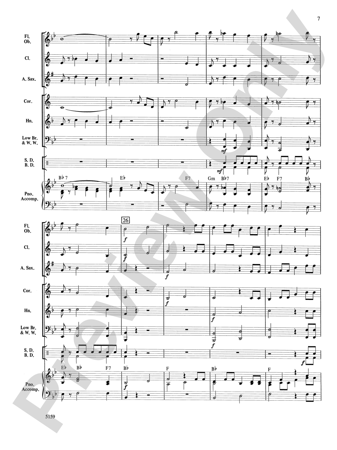 Mozart Serenade and Dance: Concert Band Conductor Score & Parts