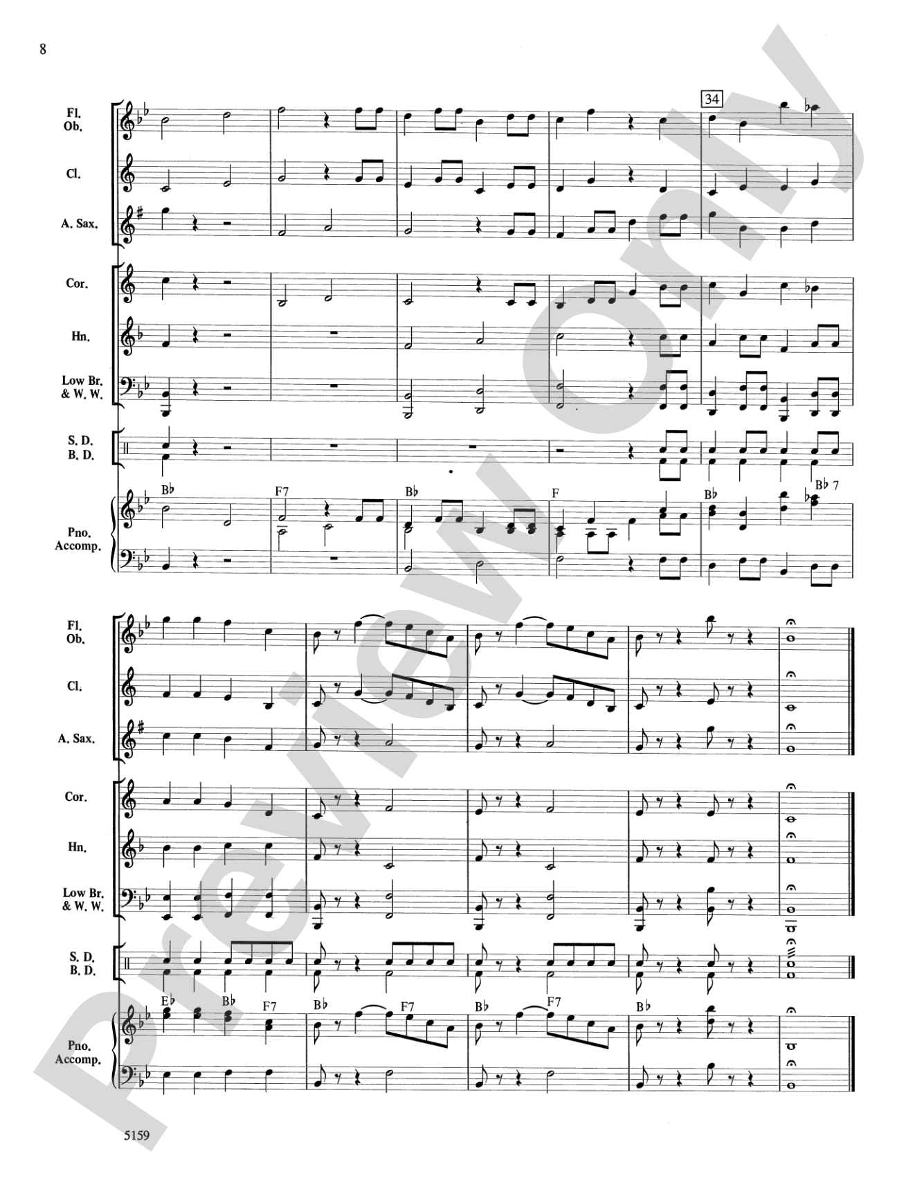 Mozart Serenade and Dance: Concert Band Conductor Score & Parts