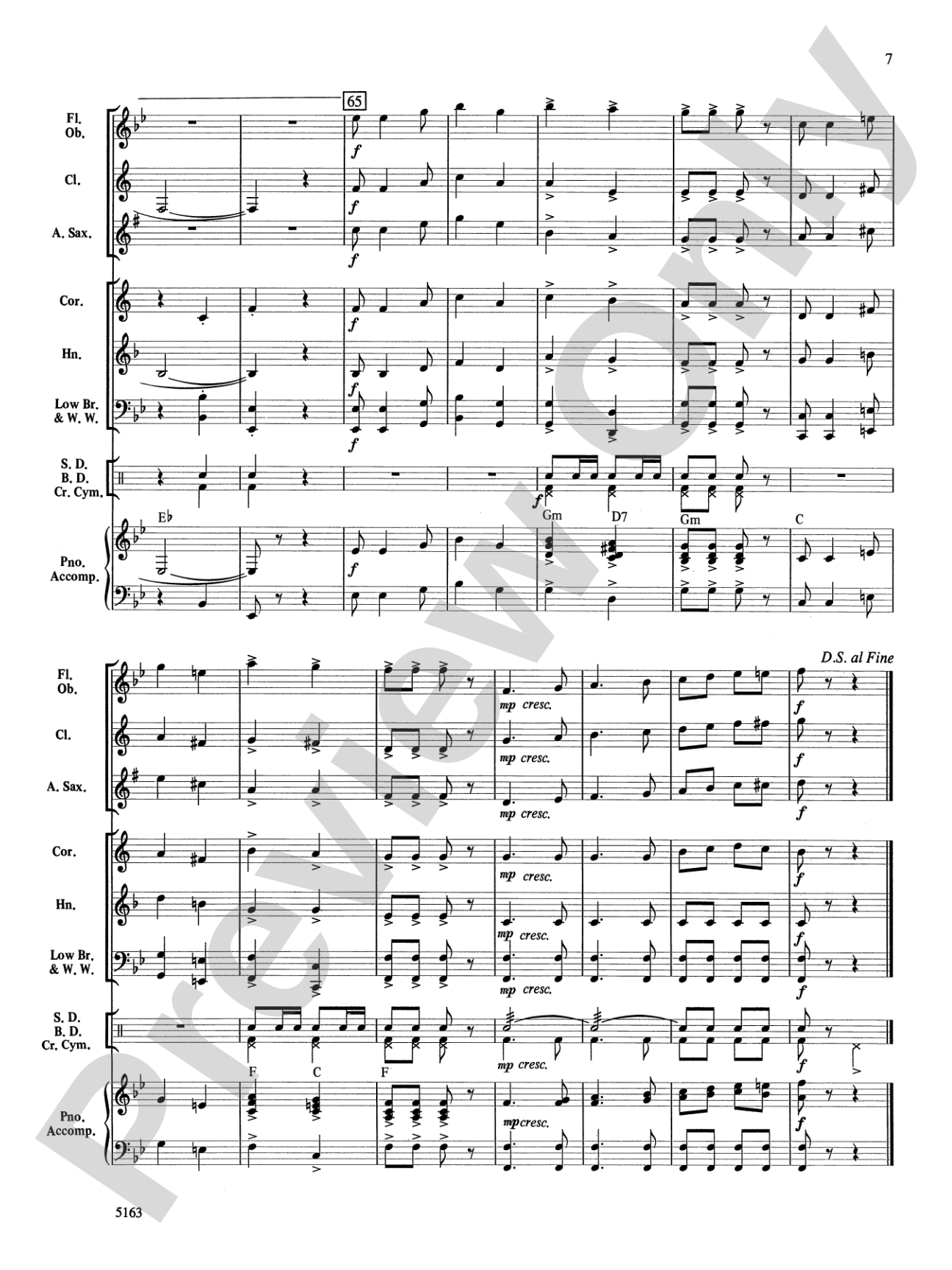 Thunder Bay March: Concert Band Conductor Score & Parts