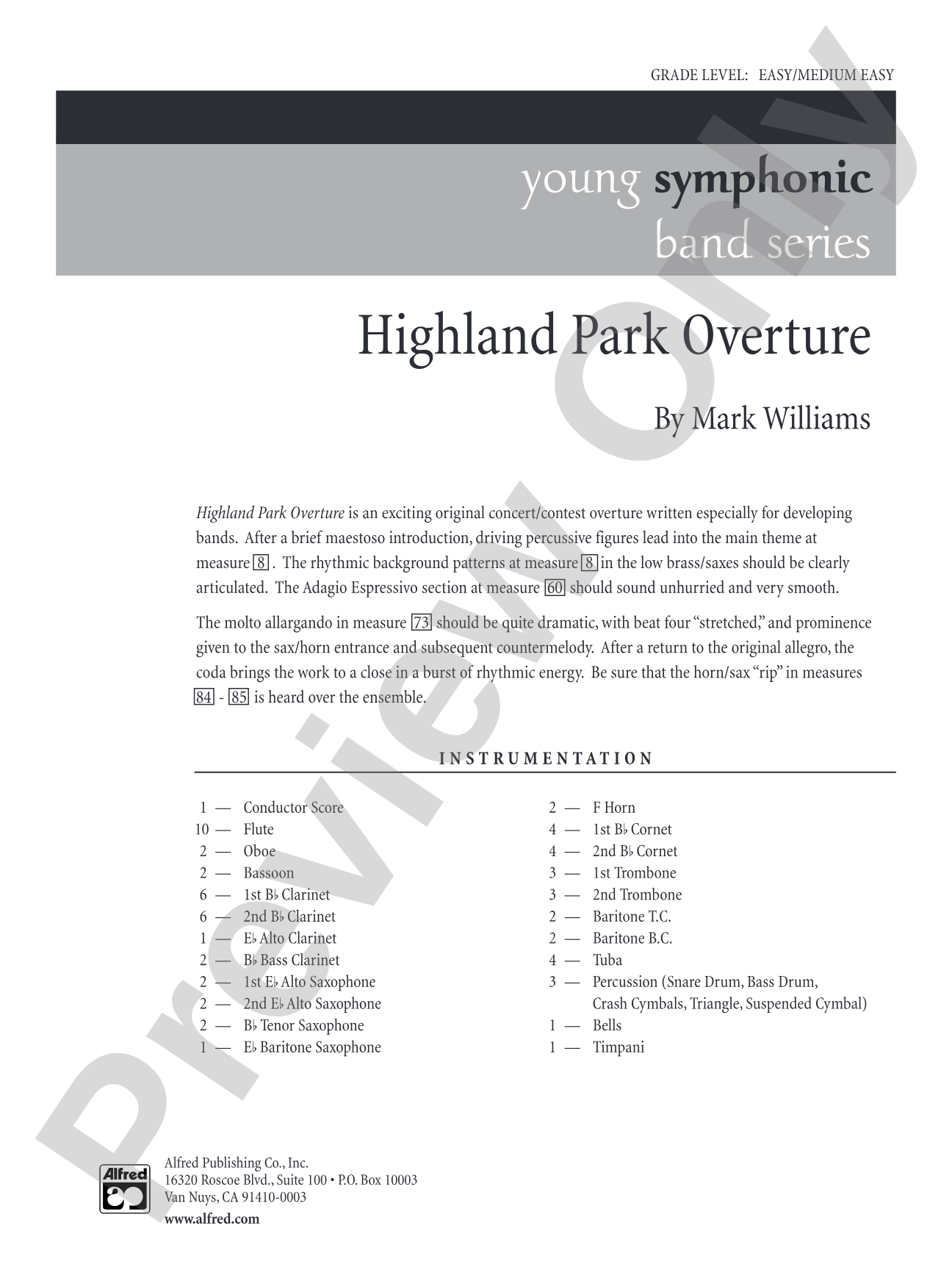 Highland Park Overture
