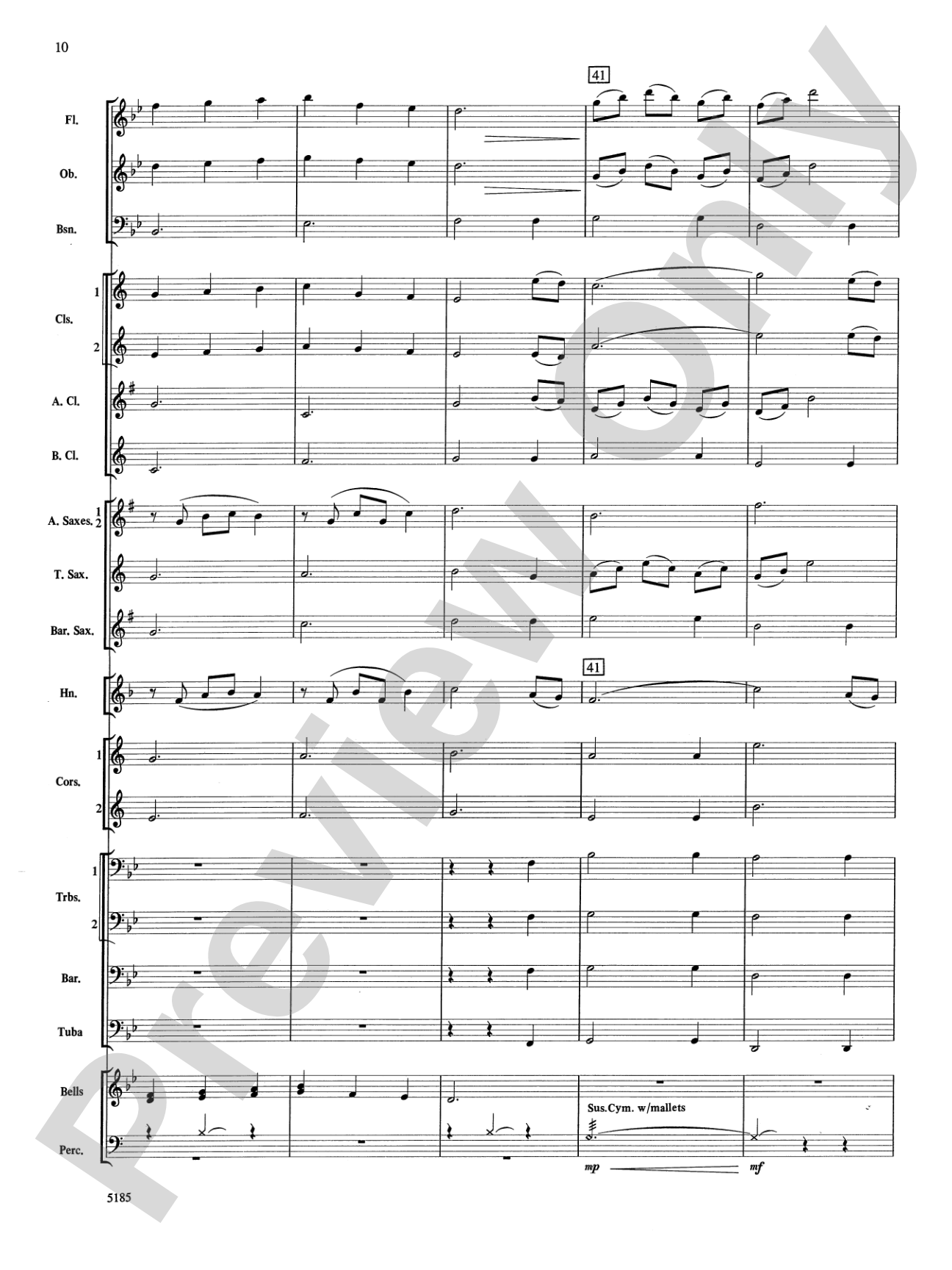A Christmas Canon (Pachelbel Canon / The First Noel): Concert Band Conductor Score & Parts