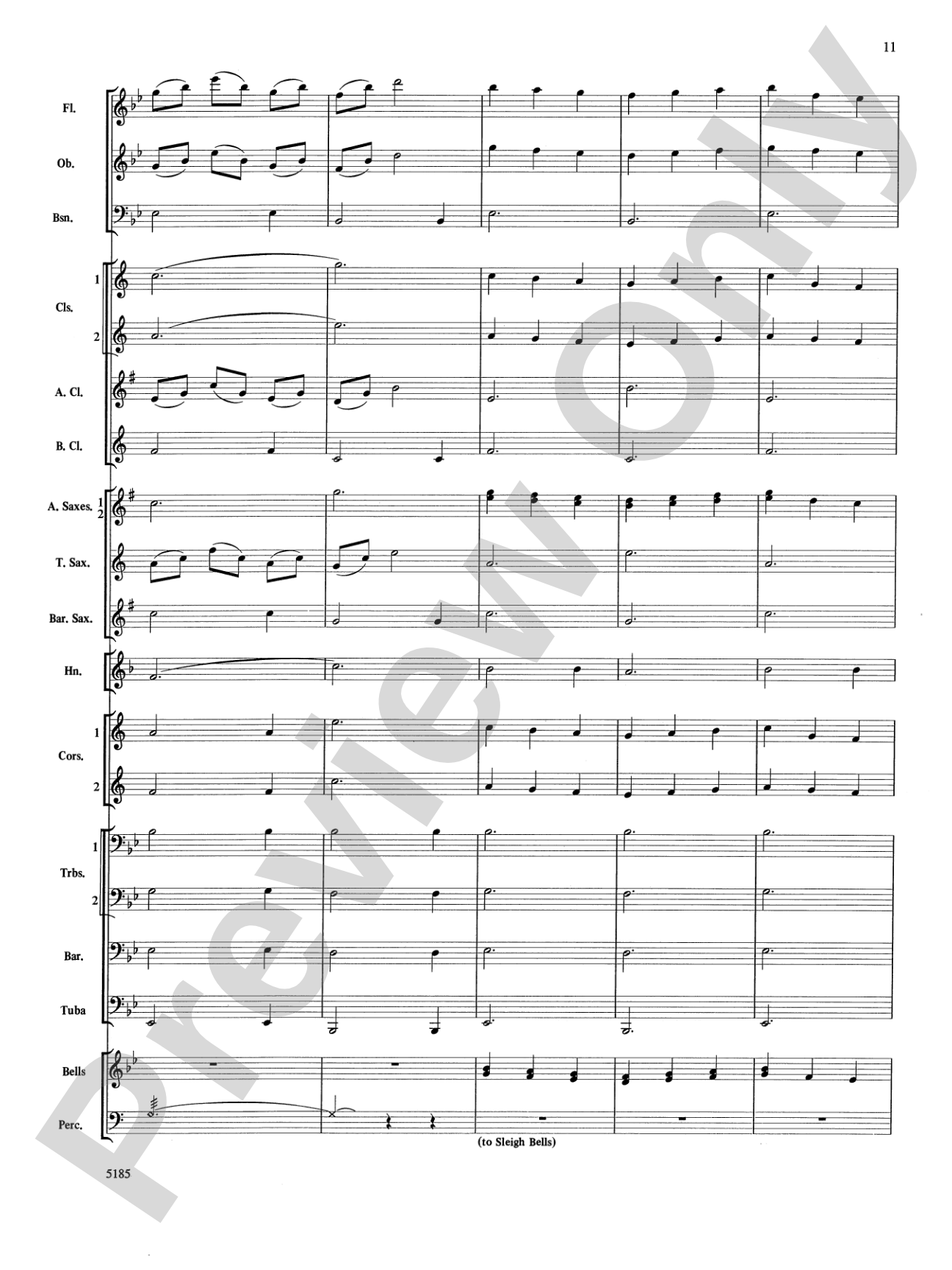 A Christmas Canon (Pachelbel Canon / The First Noel): Concert Band Conductor Score & Parts