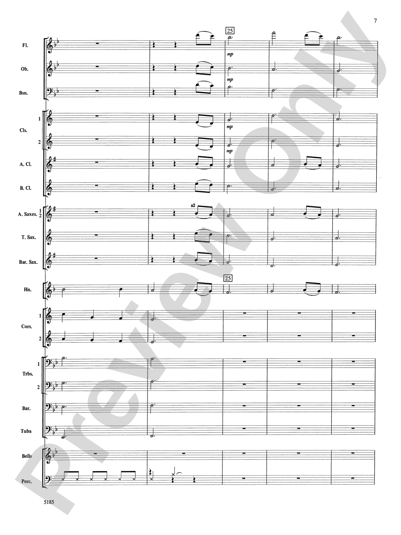 A Christmas Canon (Pachelbel Canon / The First Noel): Concert Band Conductor Score & Parts