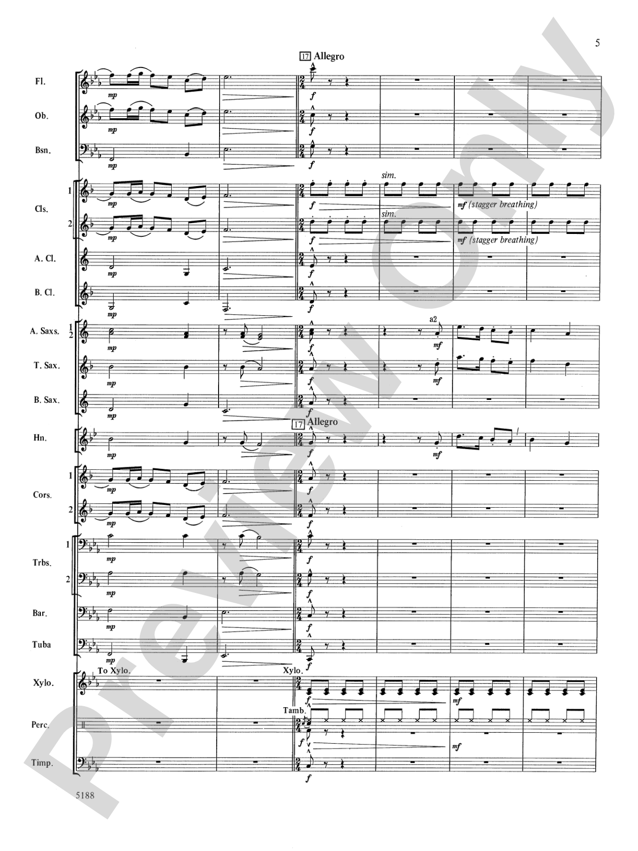 Tunbridge Meadows: Concert Band Conductor Score & Parts