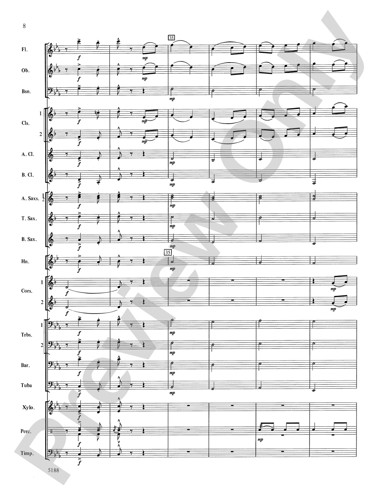 Tunbridge Meadows: Concert Band Conductor Score & Parts