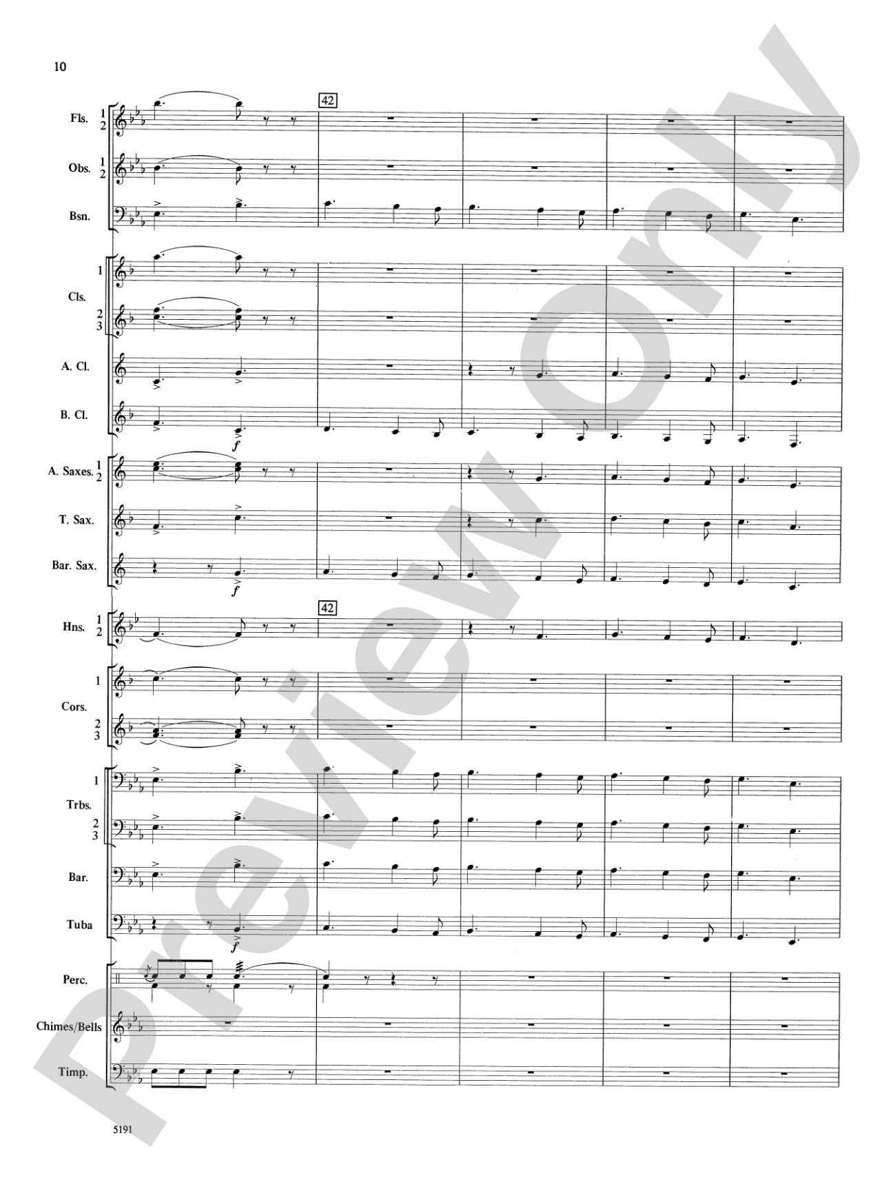 Wind Chimes: Concert Band Conductor Score & Parts
