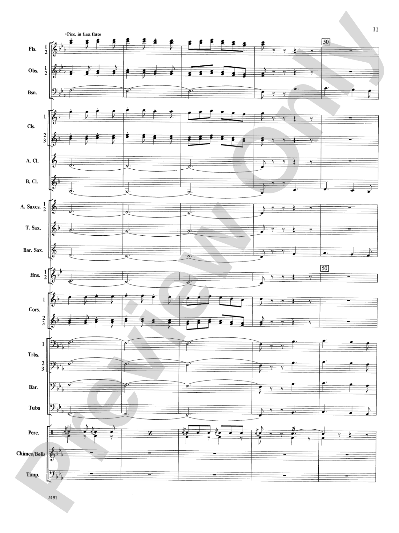 Wind Chimes: Concert Band Conductor Score & Parts