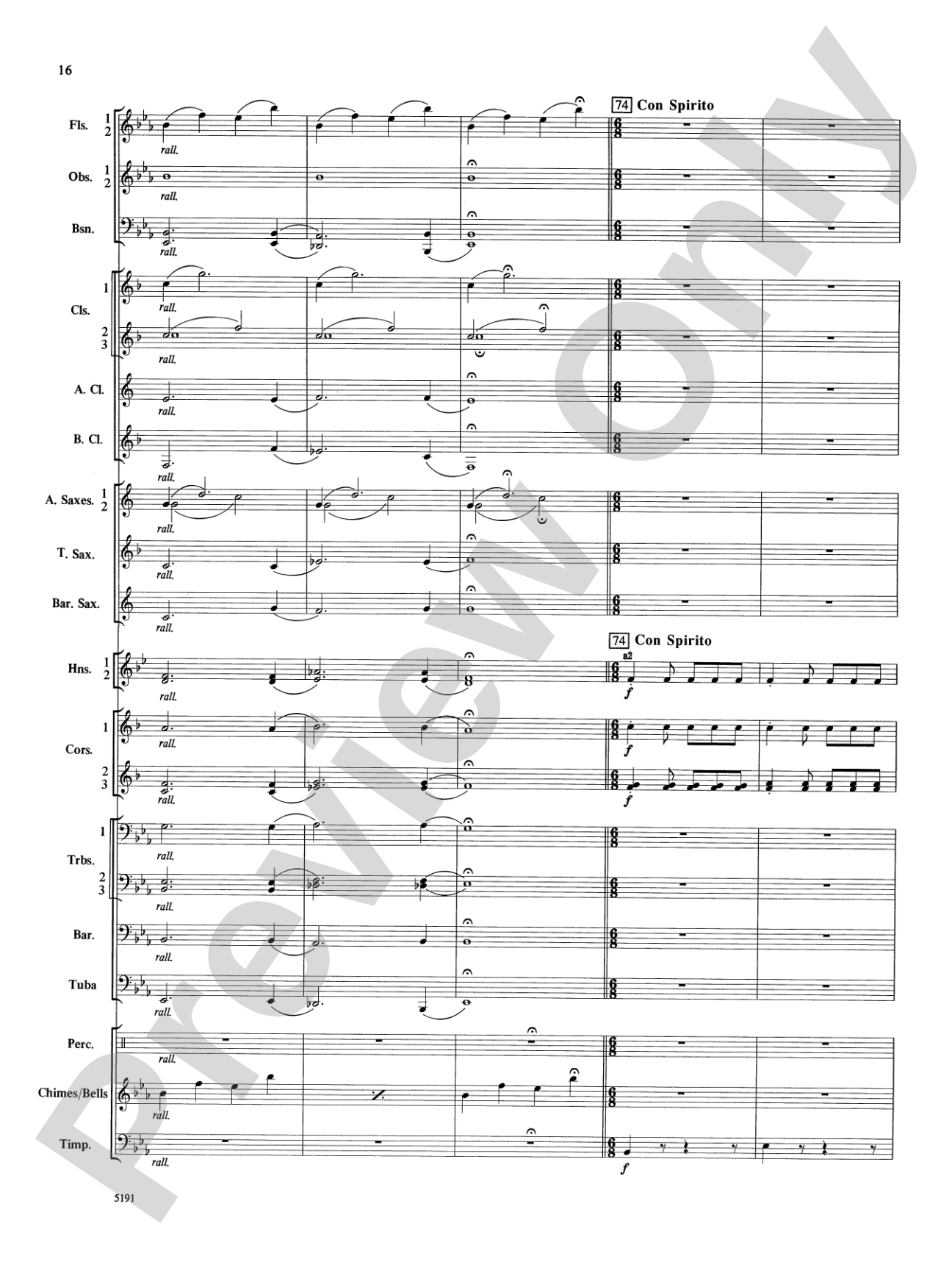 Wind Chimes: Concert Band Conductor Score & Parts