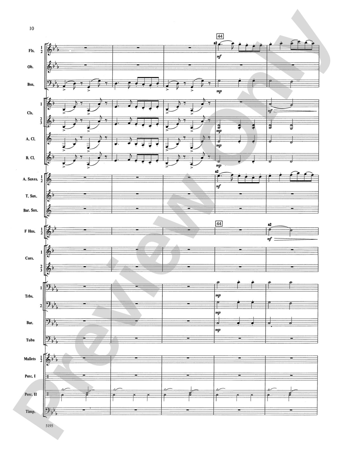 Night on Bald Mountain: Concert Band Conductor Score & Parts
