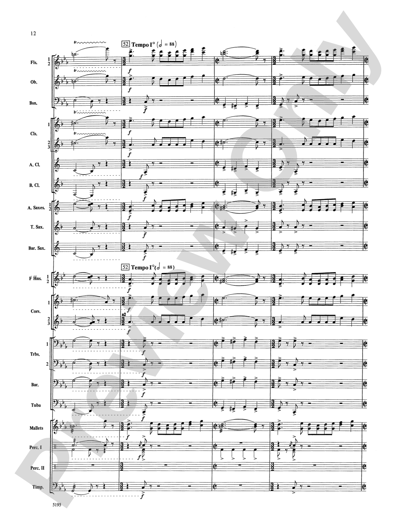 Night on Bald Mountain: Concert Band Conductor Score & Parts