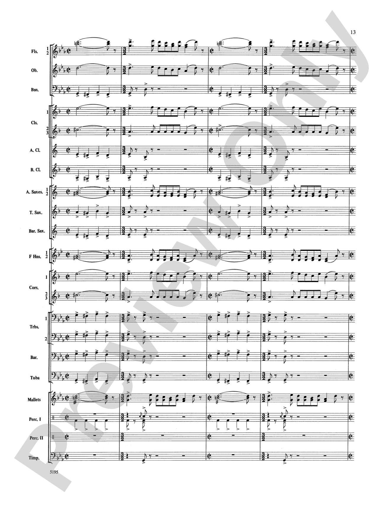 Night on Bald Mountain: Concert Band Conductor Score & Parts