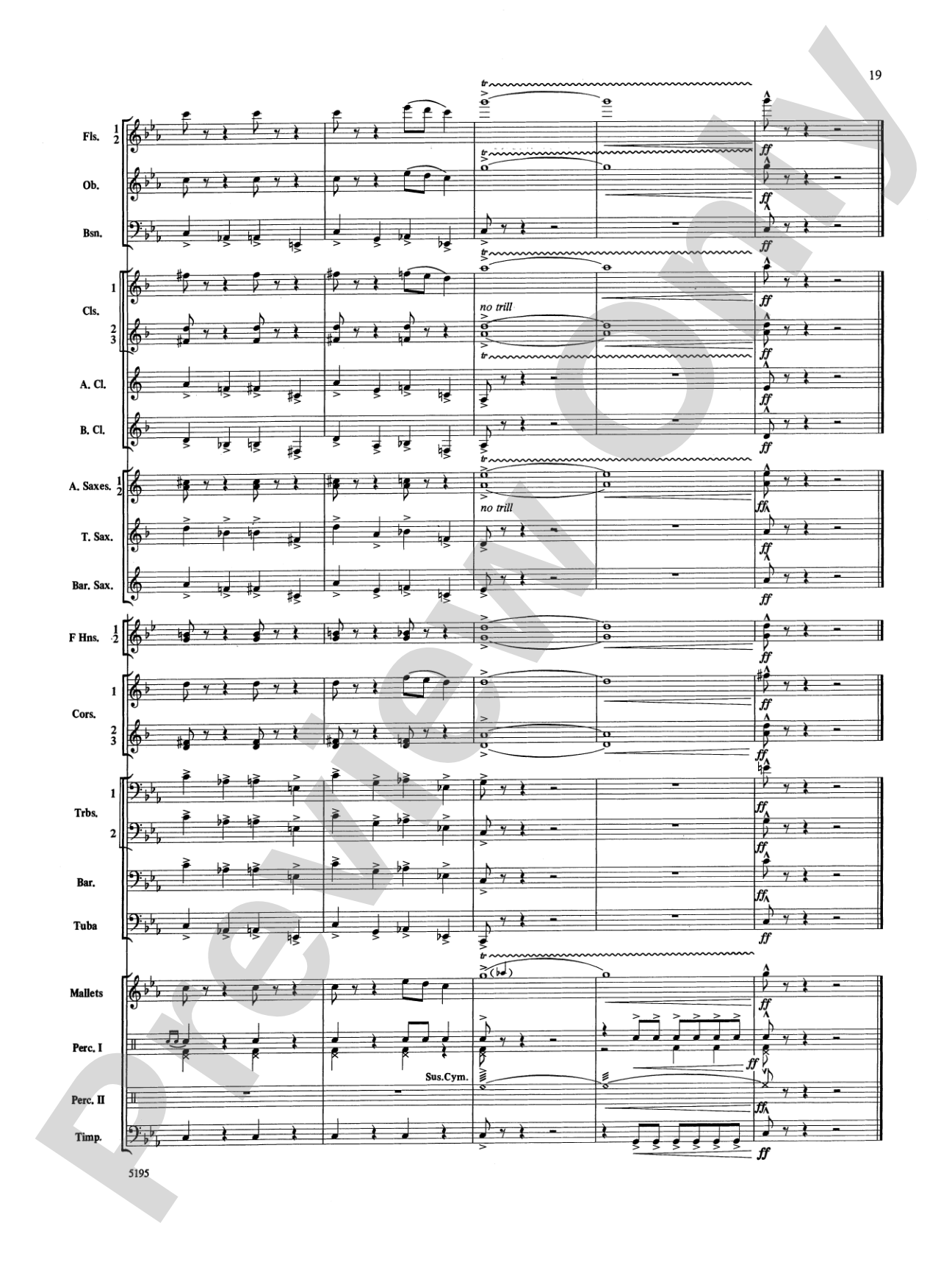 Night on Bald Mountain: Concert Band Conductor Score & Parts