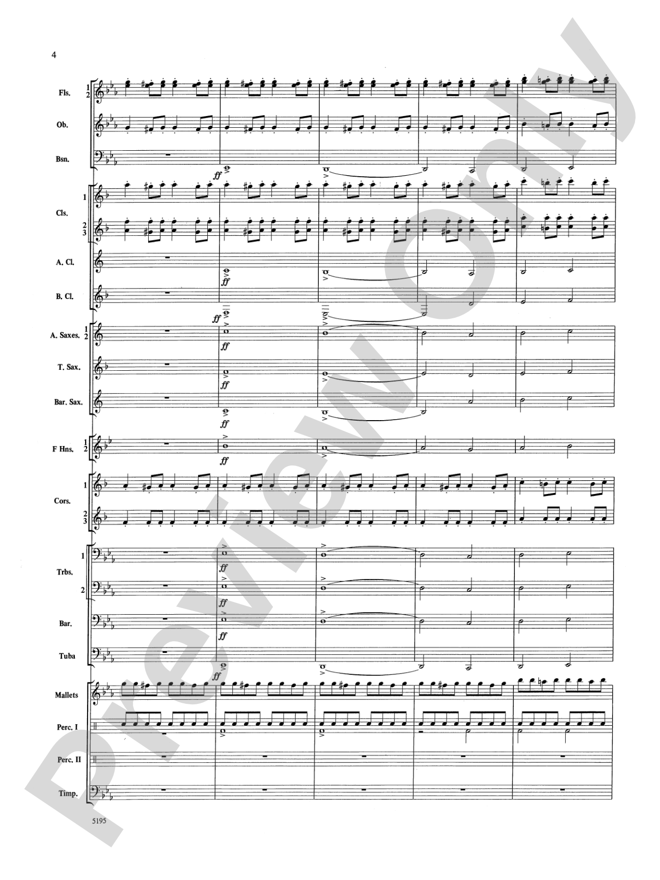 Night on Bald Mountain: Concert Band Conductor Score & Parts
