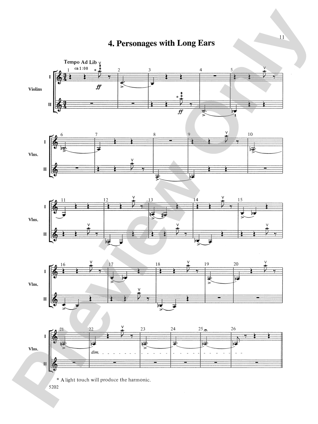 Carnival of the Animals: String Orchestra Conductor Score & Parts