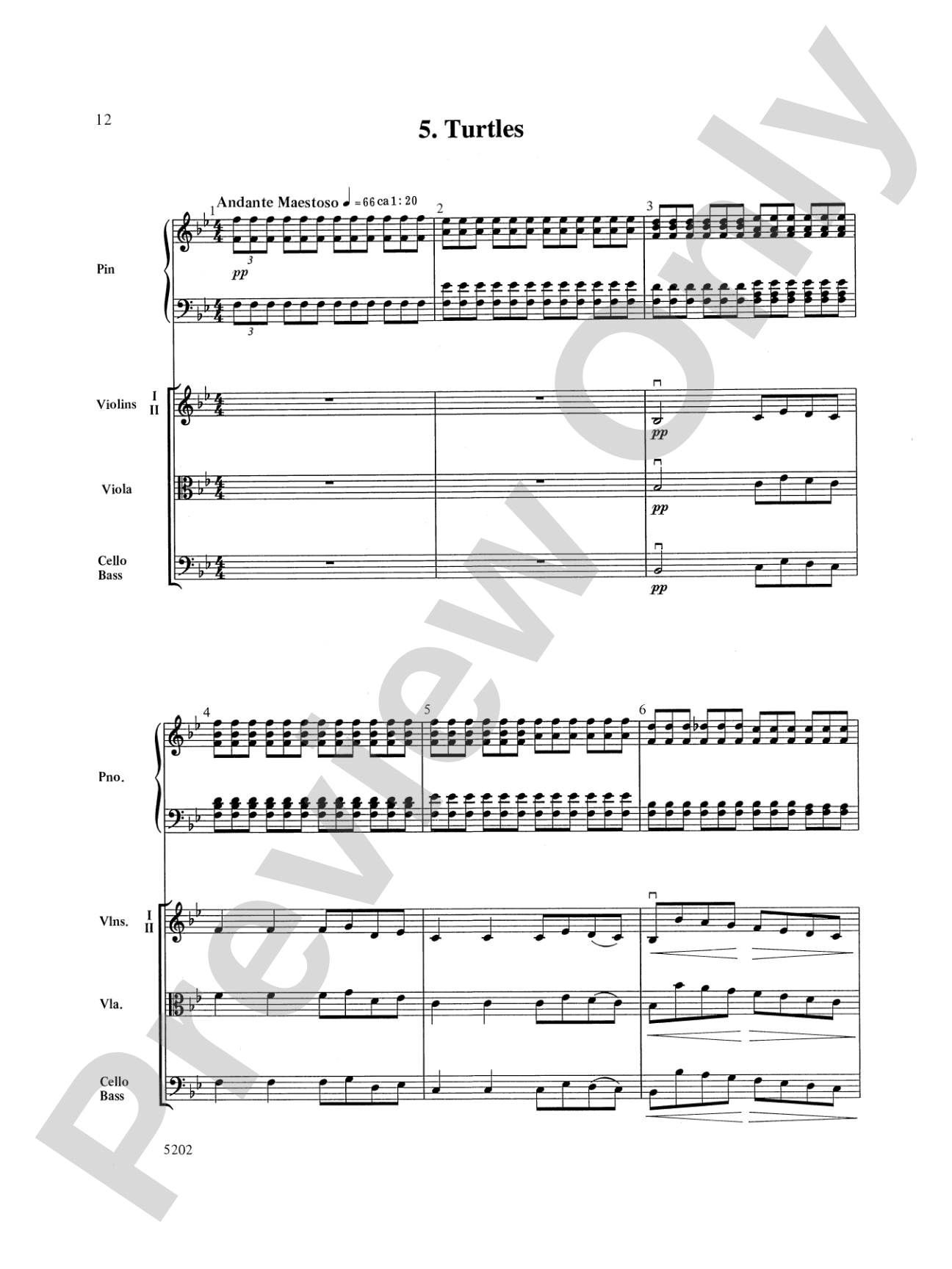 Carnival of the Animals: String Orchestra Conductor Score & Parts