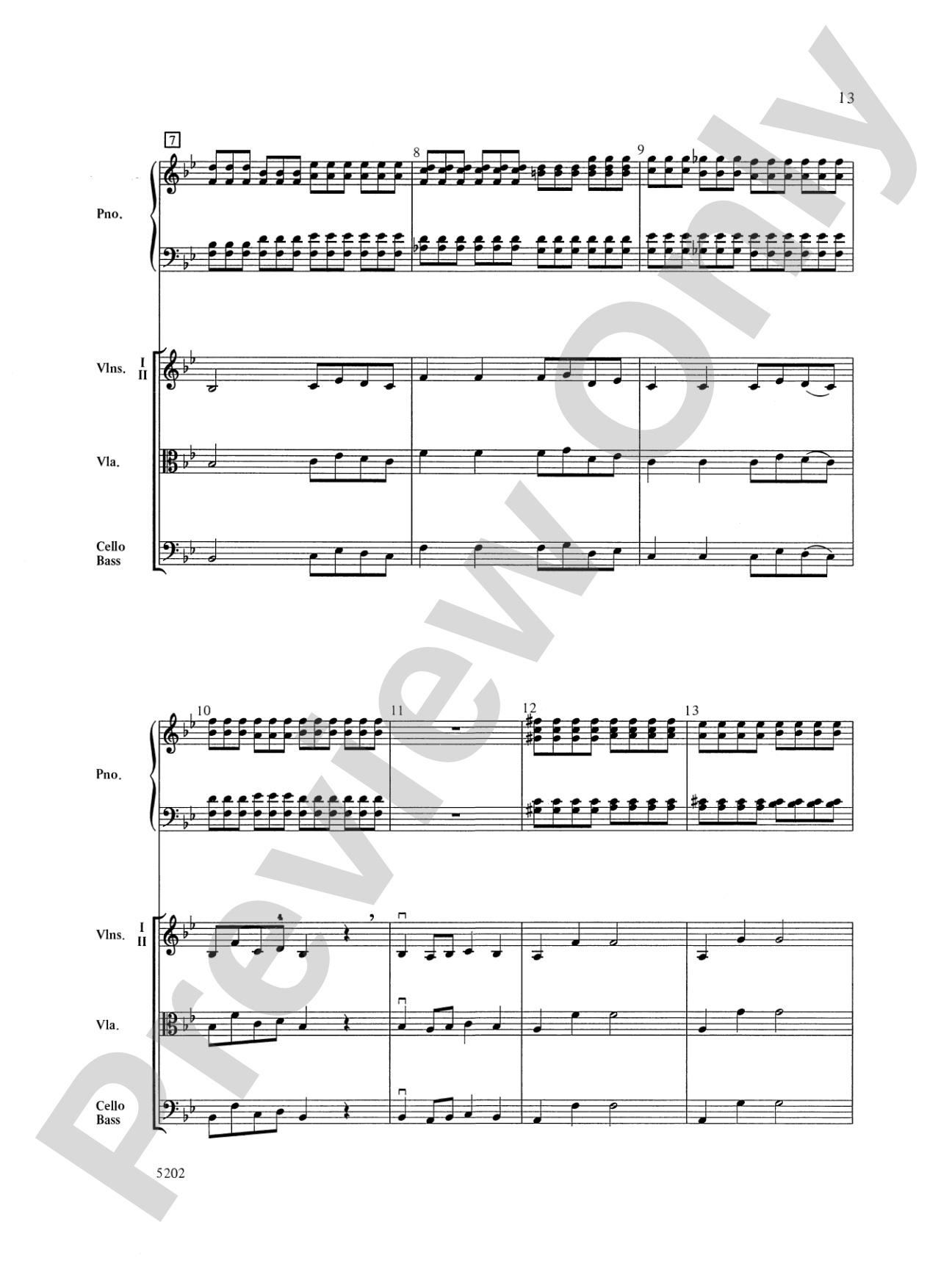 Carnival of the Animals: String Orchestra Conductor Score & Parts