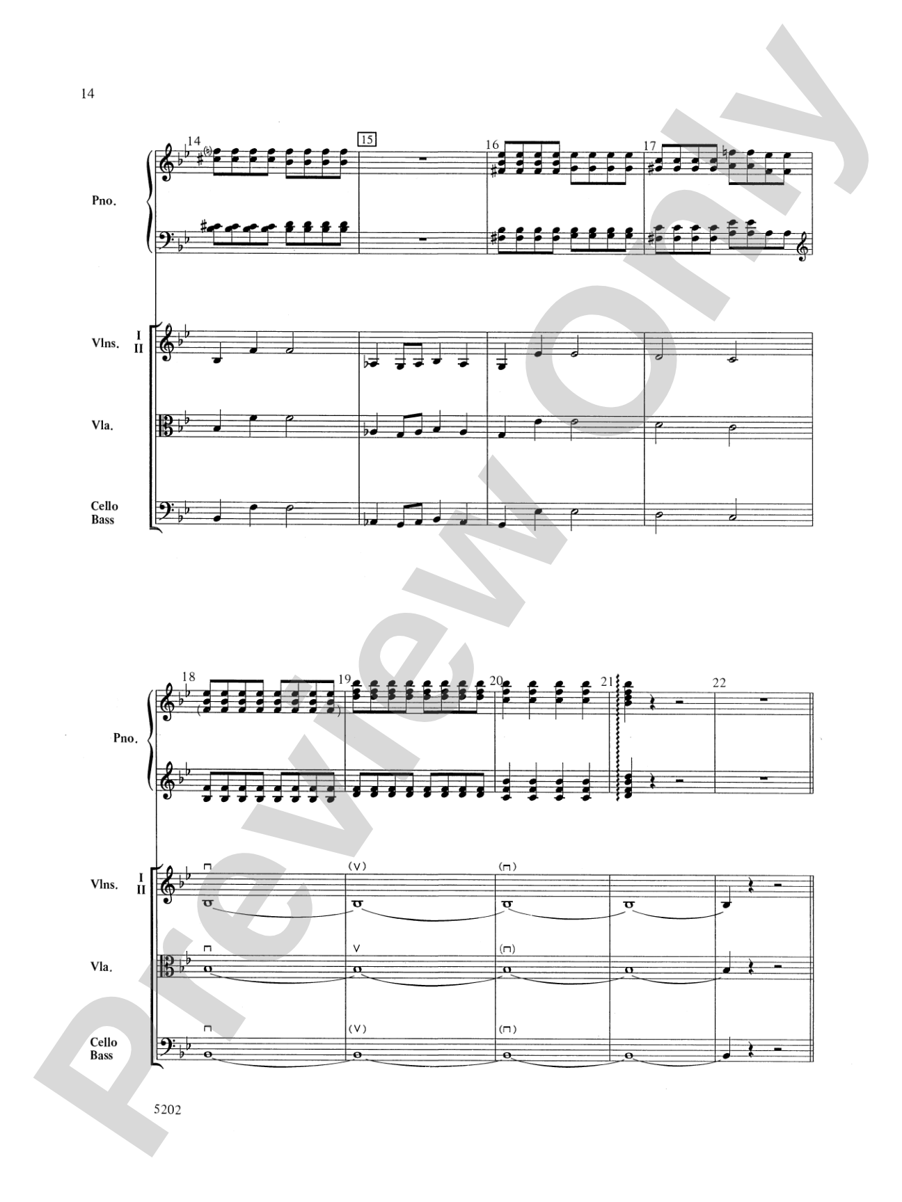 Carnival of the Animals: String Orchestra Conductor Score & Parts